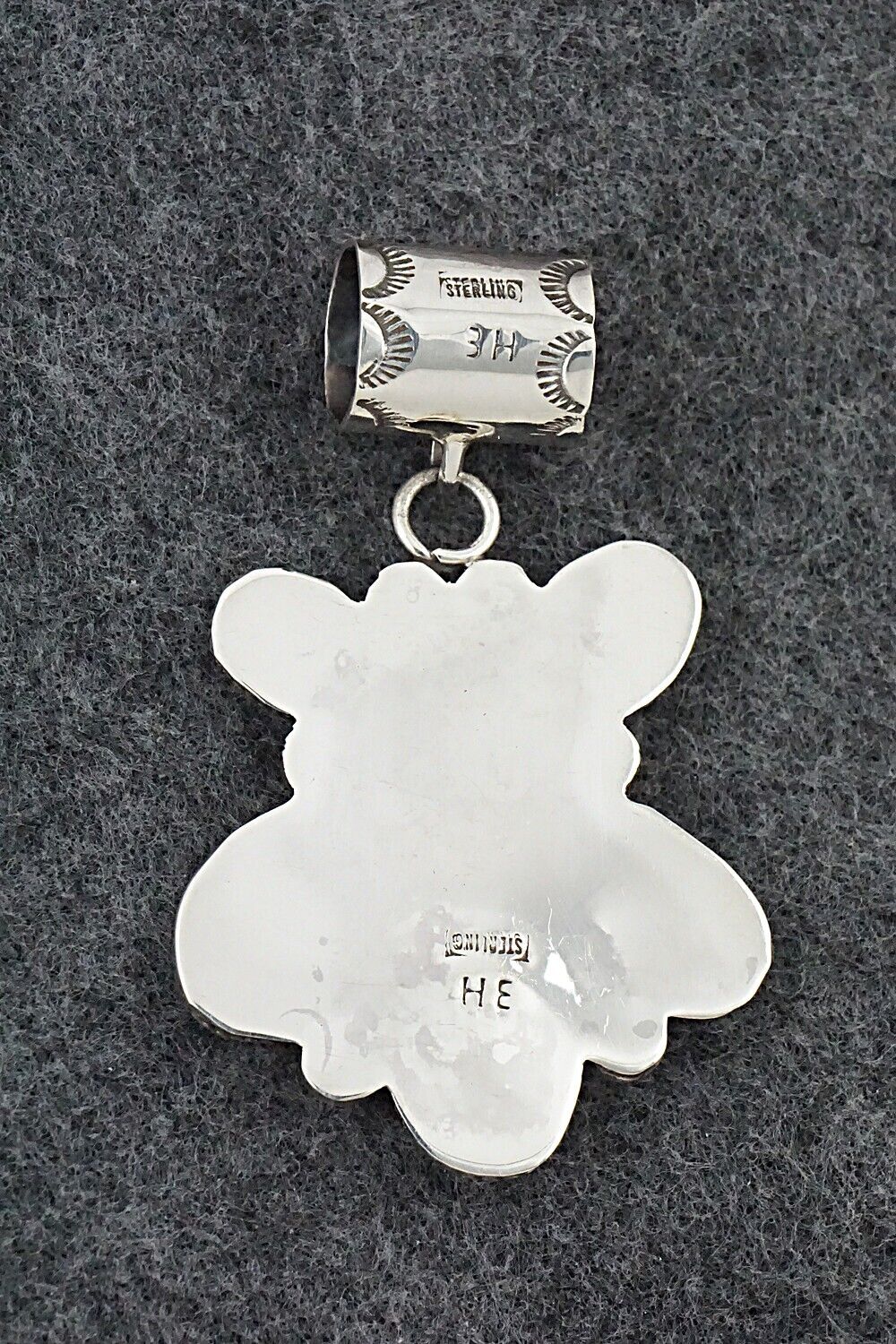 Turquoise & Sterling Silver Pendant - Ernest Hawthorne