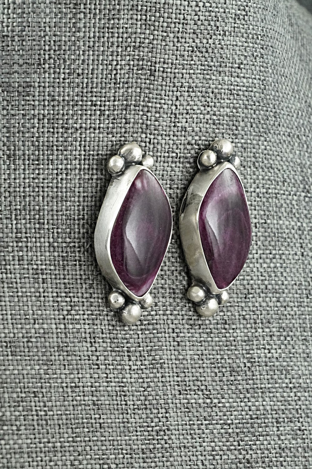 Spiny Oyster & Sterling Silver Necklace Set - Darrin Livingston