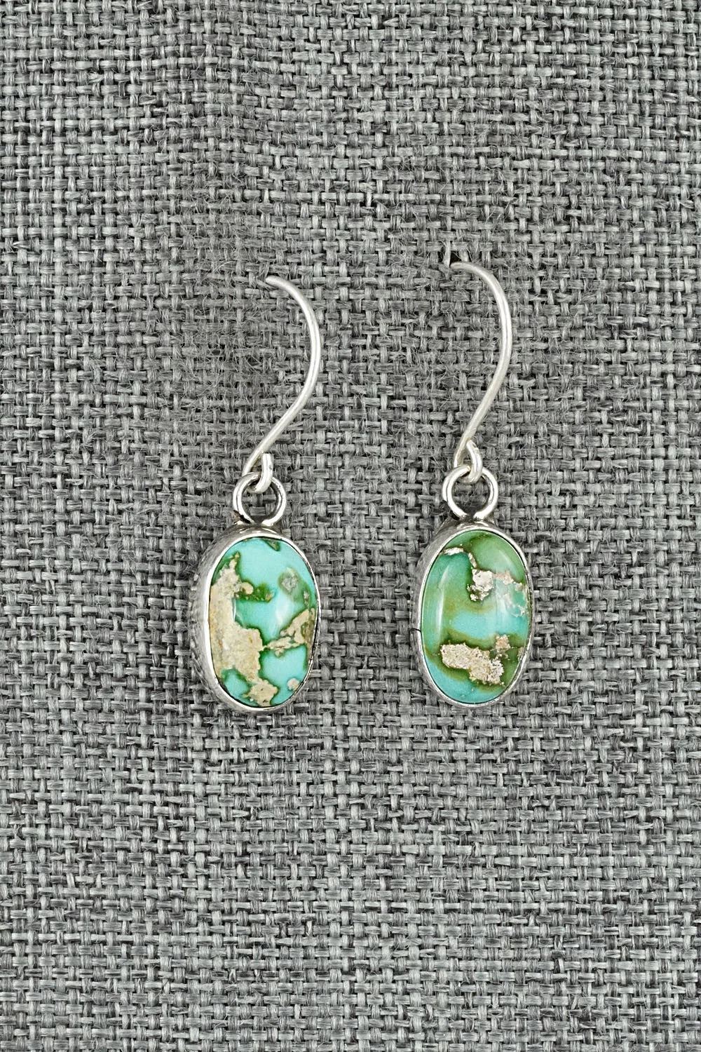 Turquoise & Sterling Silver Earrings - Rosemary Saunders