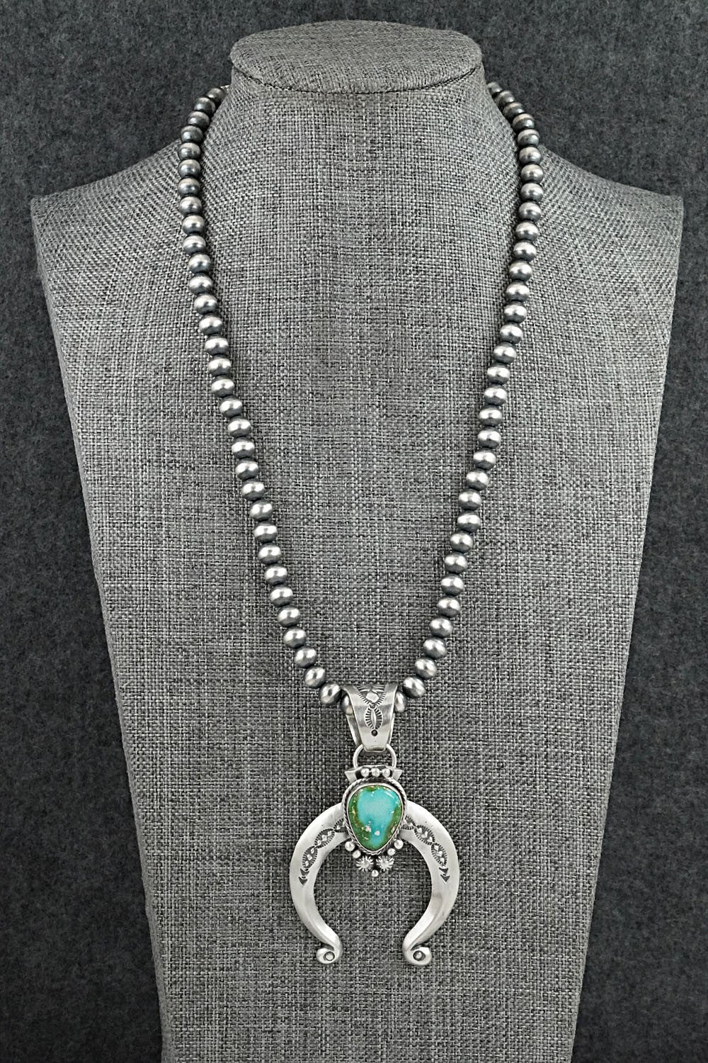 Turquoise & Sterling Silver Necklace - Samuel Yellowhair
