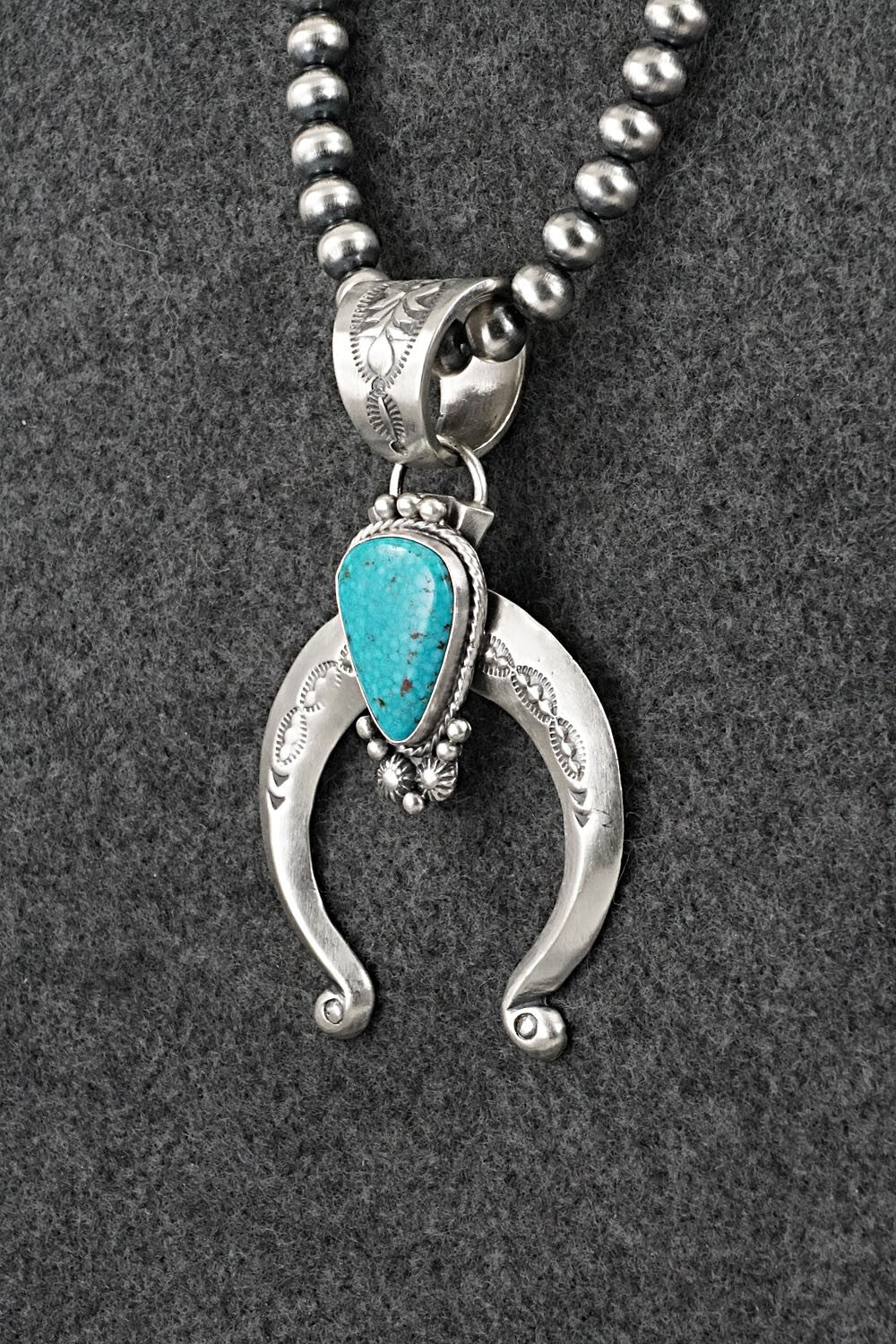 Turquoise & Sterling Silver Necklace - Samuel Yellowhair