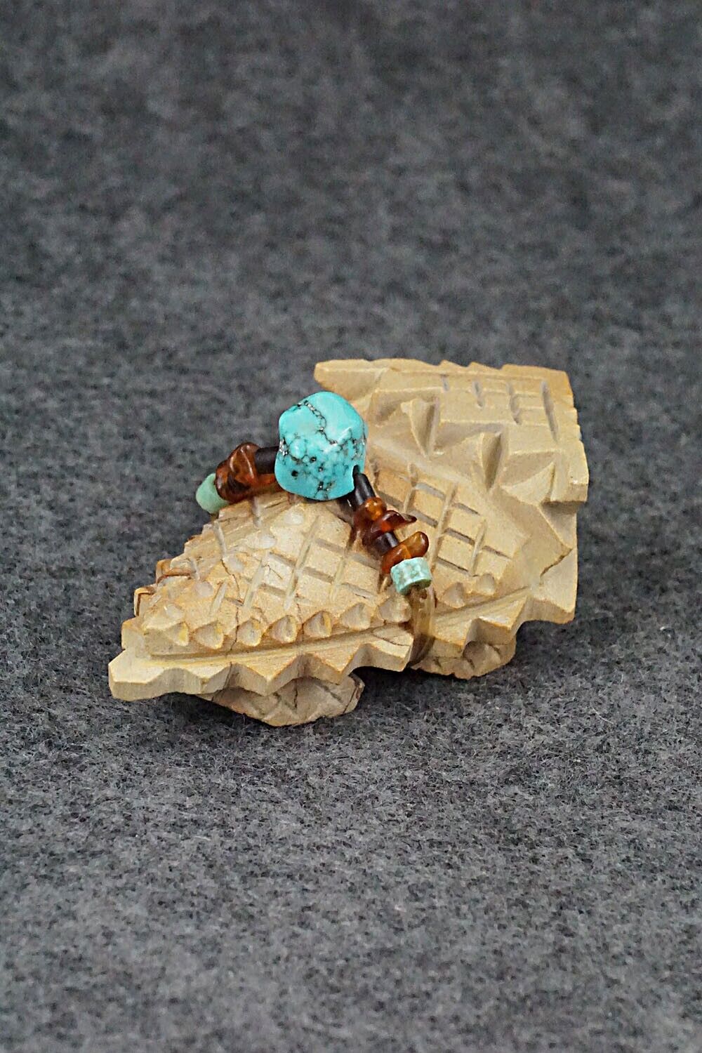 Horned Toad Zuni Fetish Carving - Douglas Martza