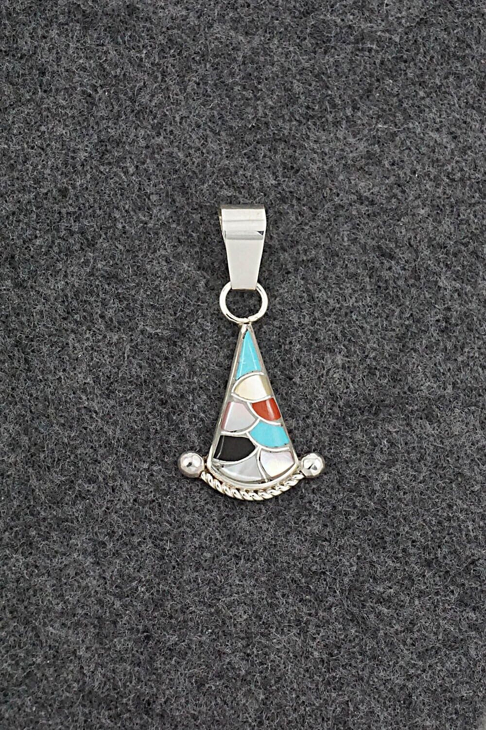 Multi-Stone & Sterling Silver Pendant - Carlen Seoutewa