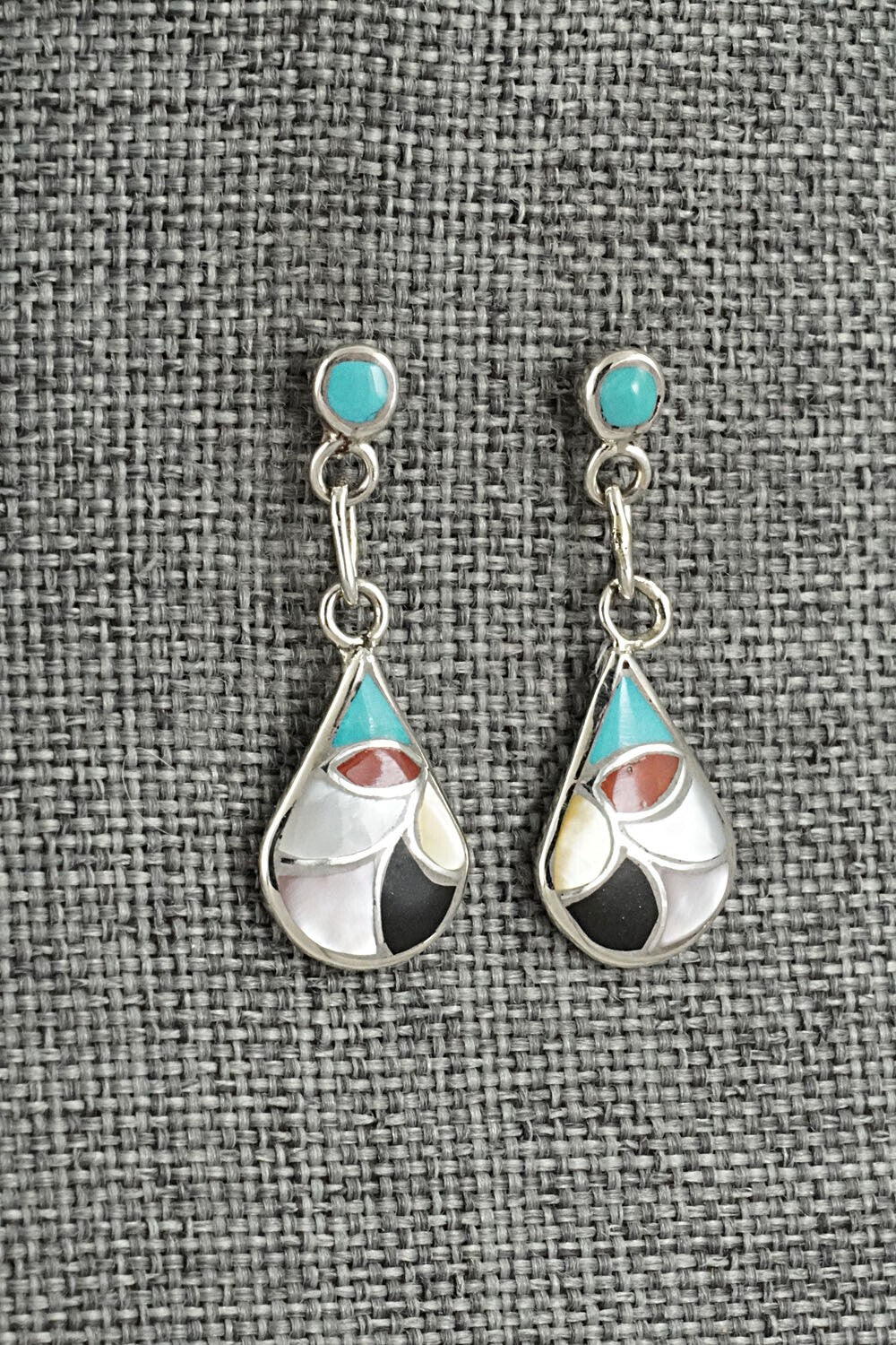 Multi-Stone & Sterling Silver Earrings - Orena Leekya