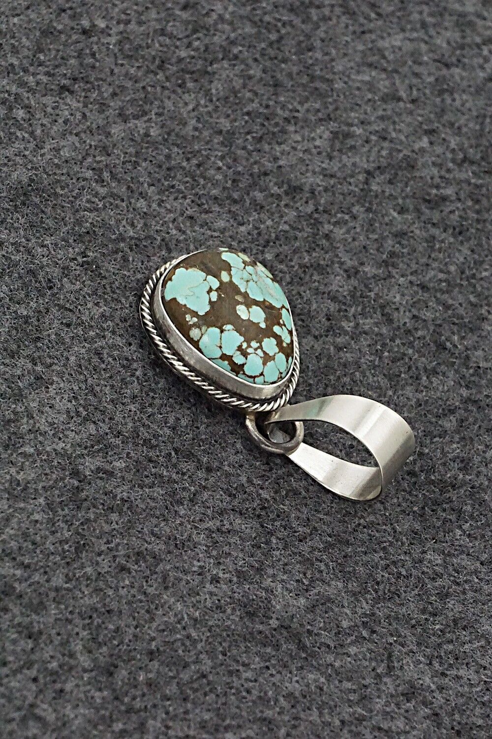 Turquoise & Sterling Silver Pendant - Randy Billy