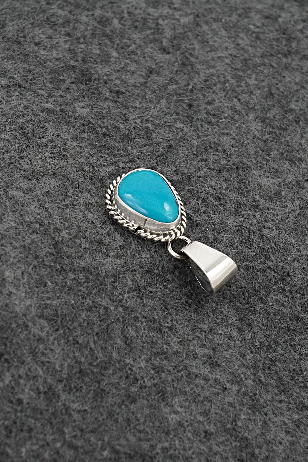 Turquoise & Sterling Silver Pendant - Rena Begay