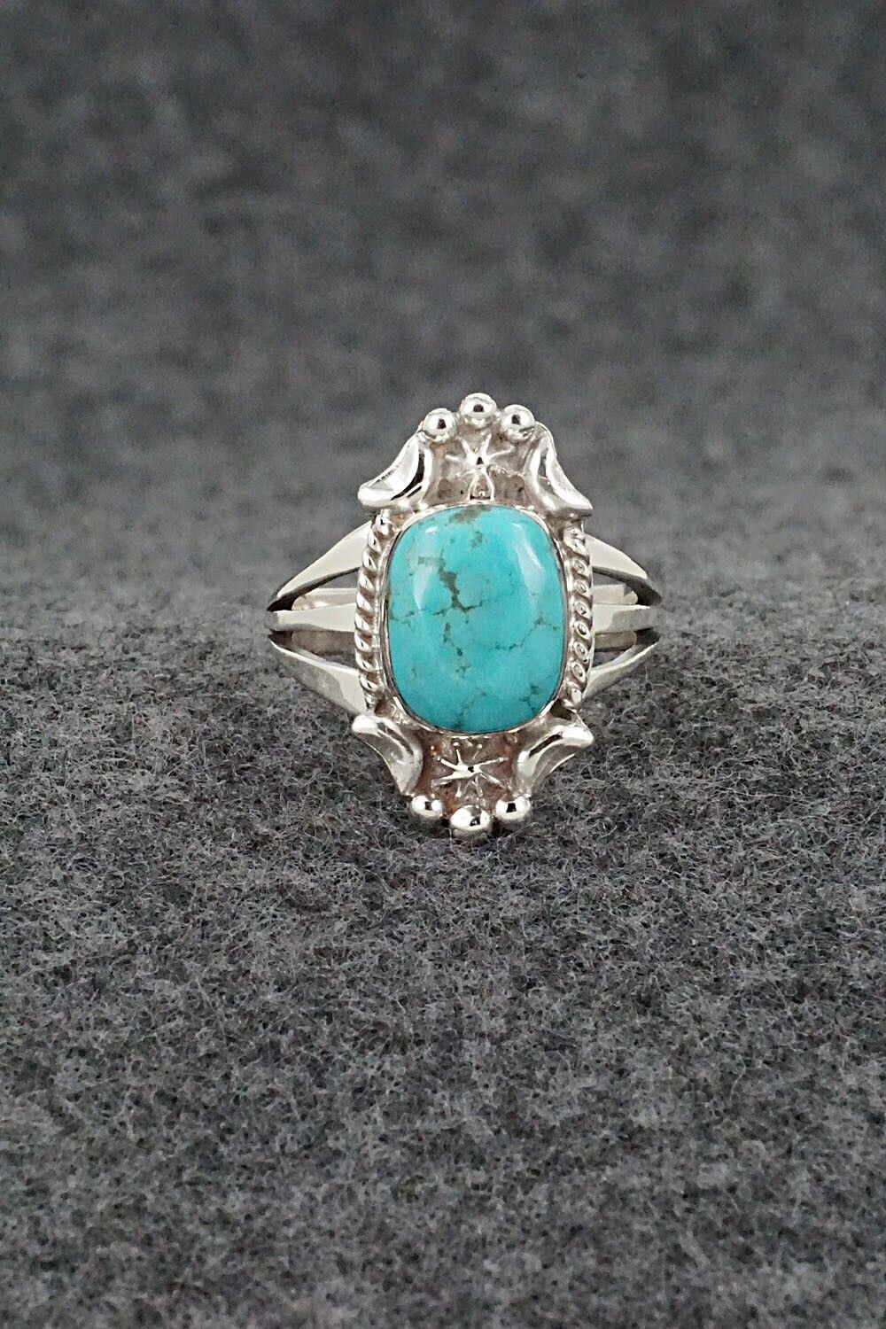 Turquoise & Sterling Silver Ring - Theresa Smith - Size 6.5