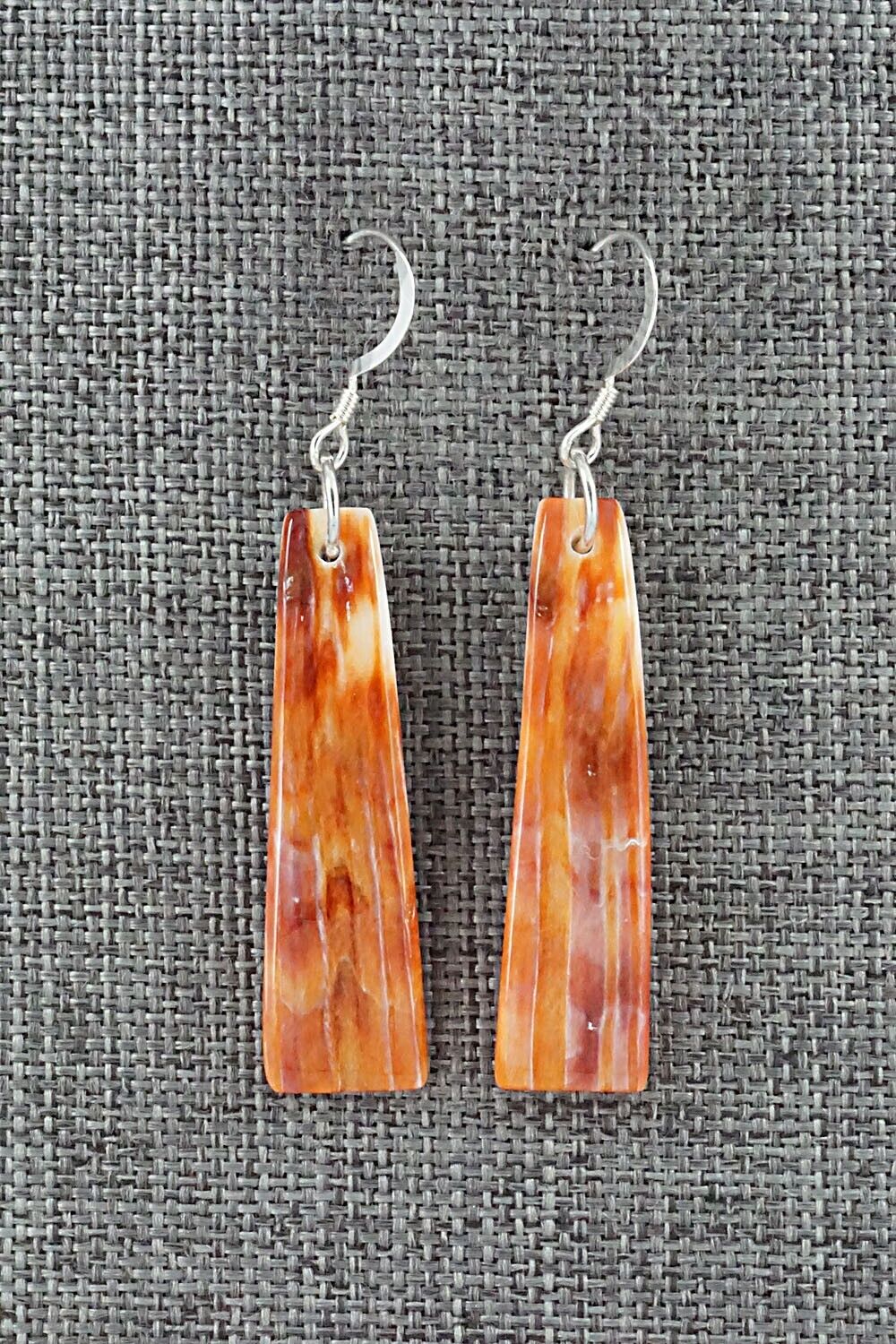 Spiny Oyster & Sterling Silver Earrings - Jesus Espino