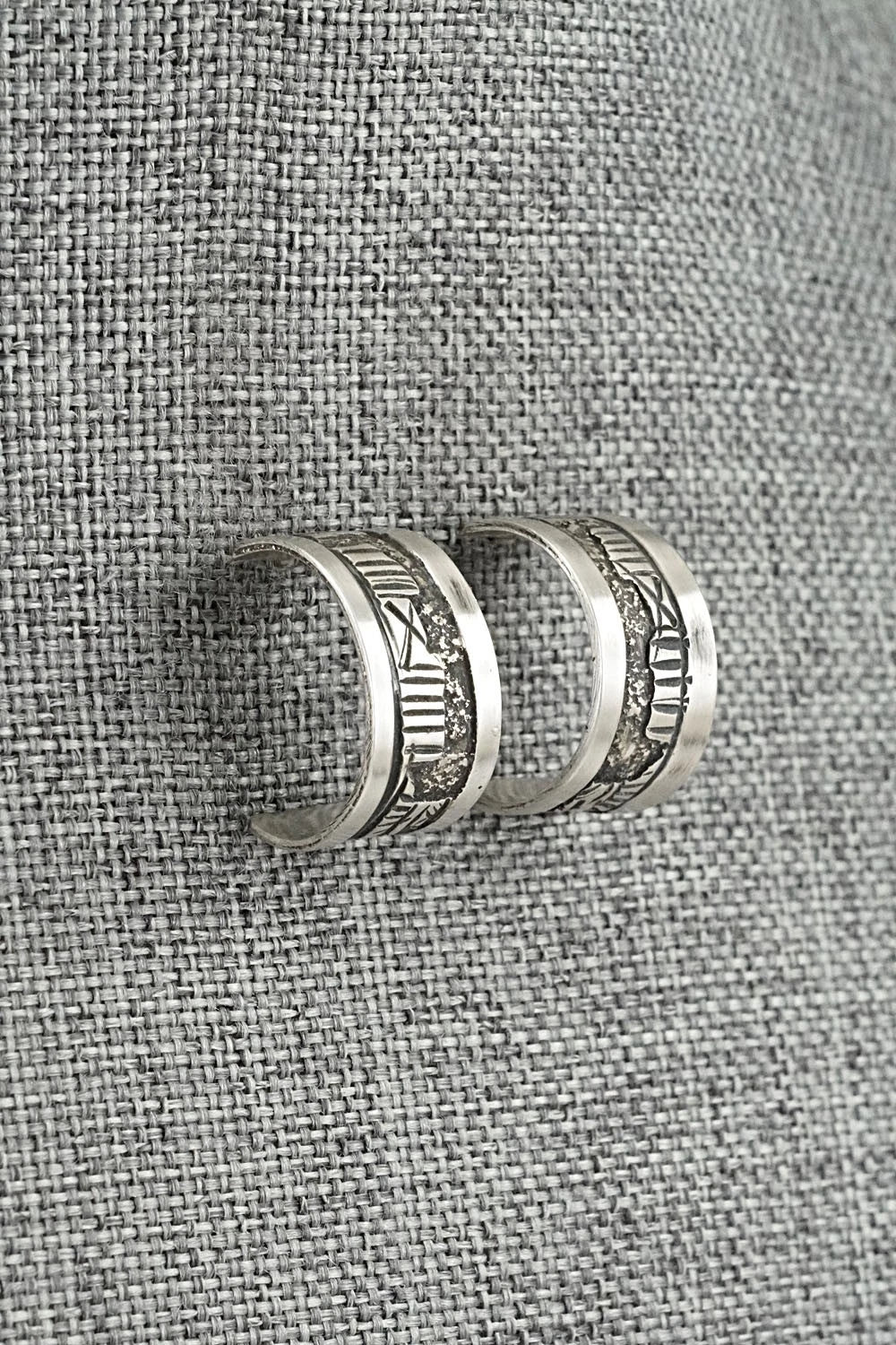 Sterling Silver Hoop Earrings - Elaine Becenti