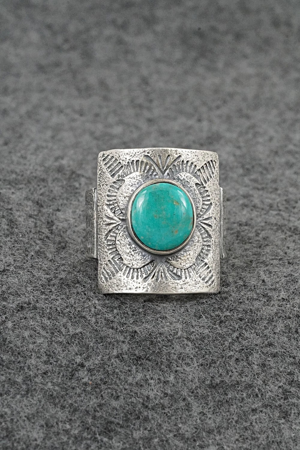Turquoise & Sterling Silver Ring - Cody Noble - Size 13