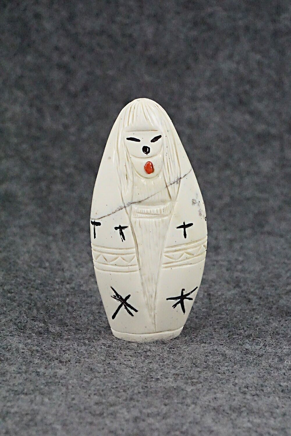Corn Maiden Zuni Fetish Carving - Sandra Quandelacy