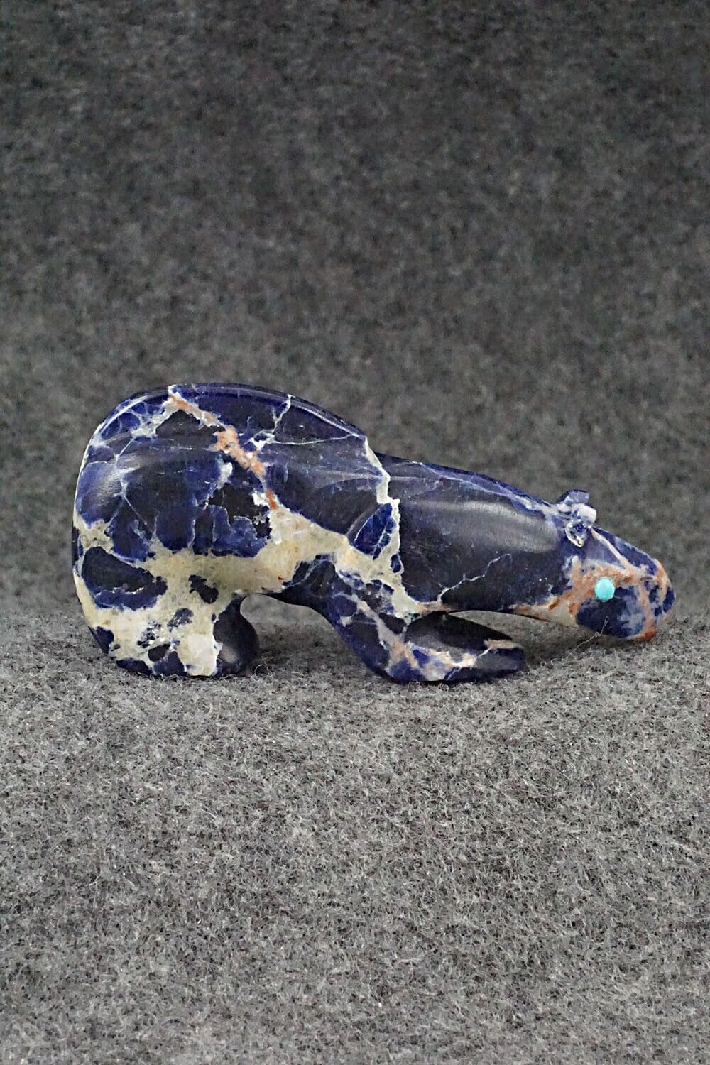 Mountain Lion Zuni Fetish Carving - Ronnie Lunasee