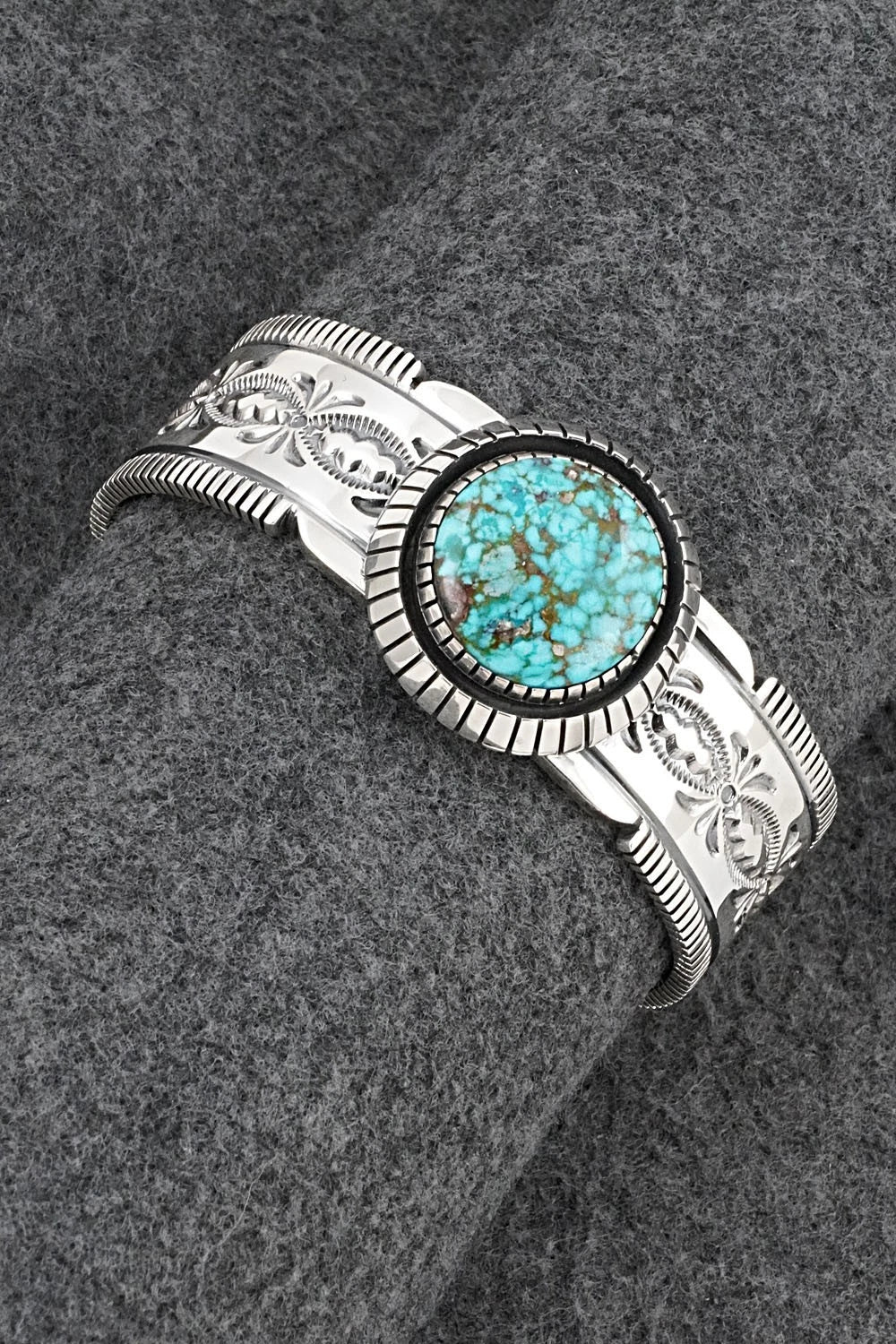 Turquoise & Sterling Silver Bracelet - Mark Yazzie