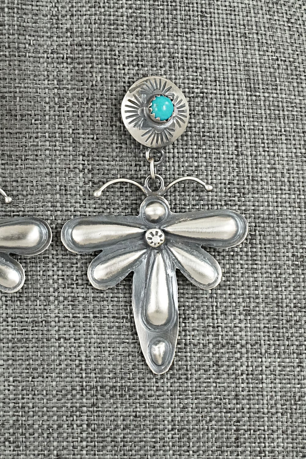 Turquoise & Sterling Silver Earrings - Loretta Chee