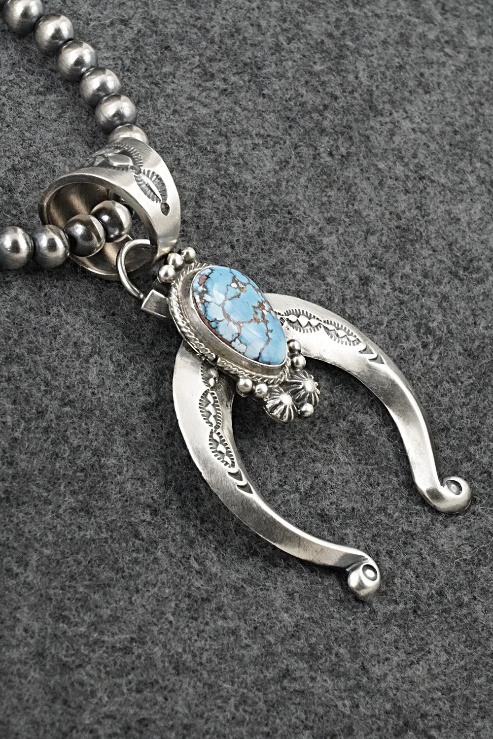 Turquoise & Sterling Silver Necklace - Samuel Yellowhair