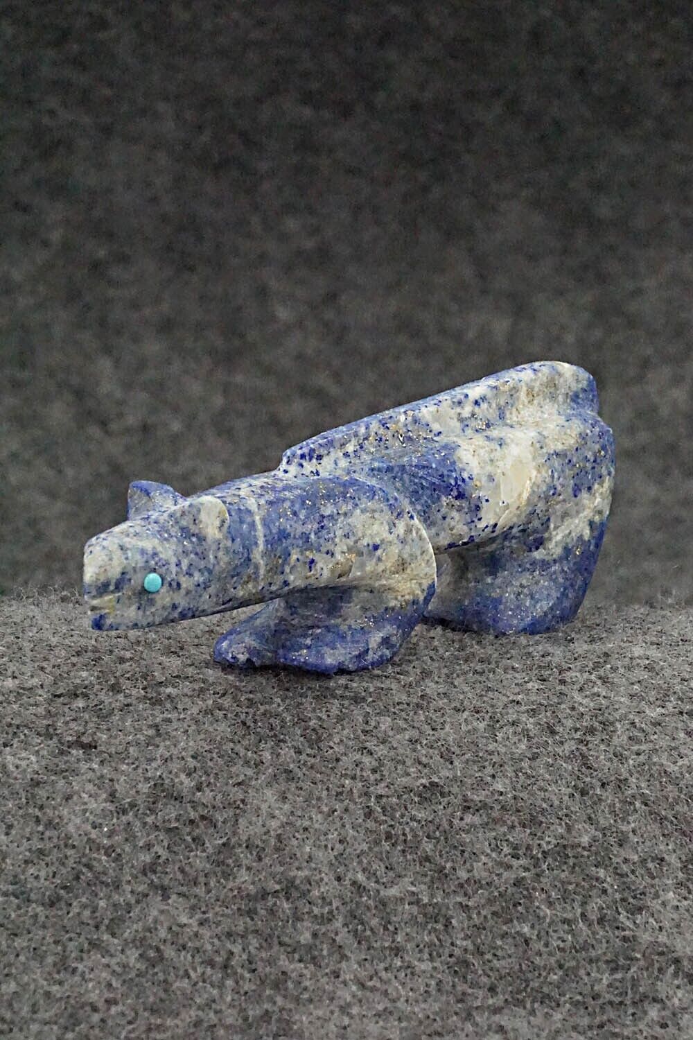 Mountain Lion Zuni Fetish Carving - Ronnie Lunasee