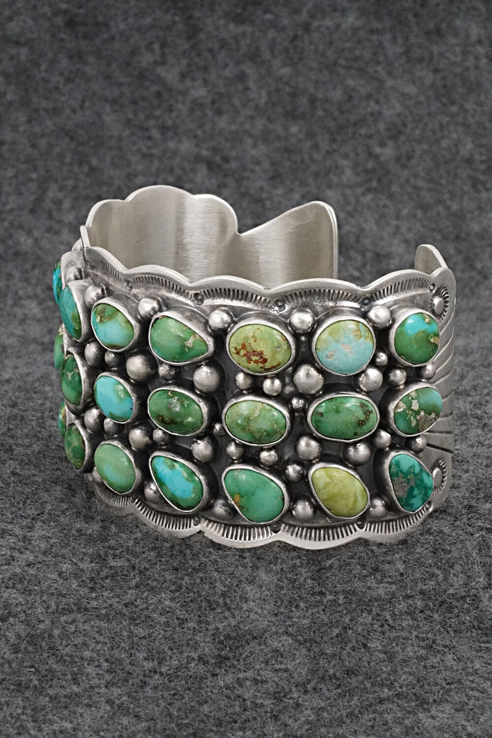 Turquoise & Sterling Silver Bracelet - Tom Lewis
