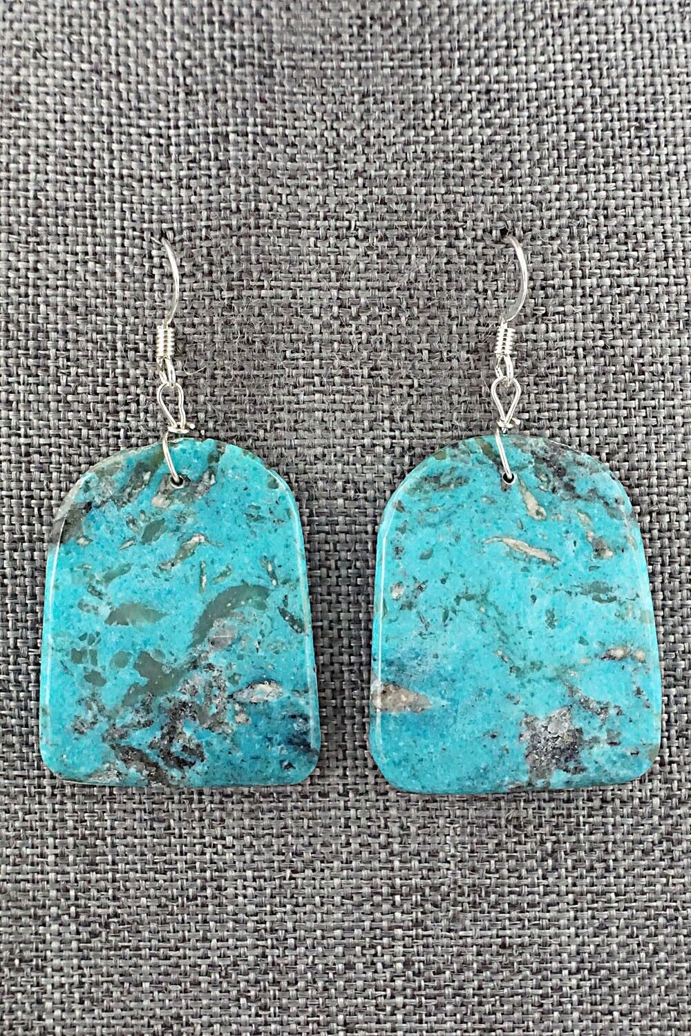 Turquoise & Sterling Silver Earrings - Joe Garcia