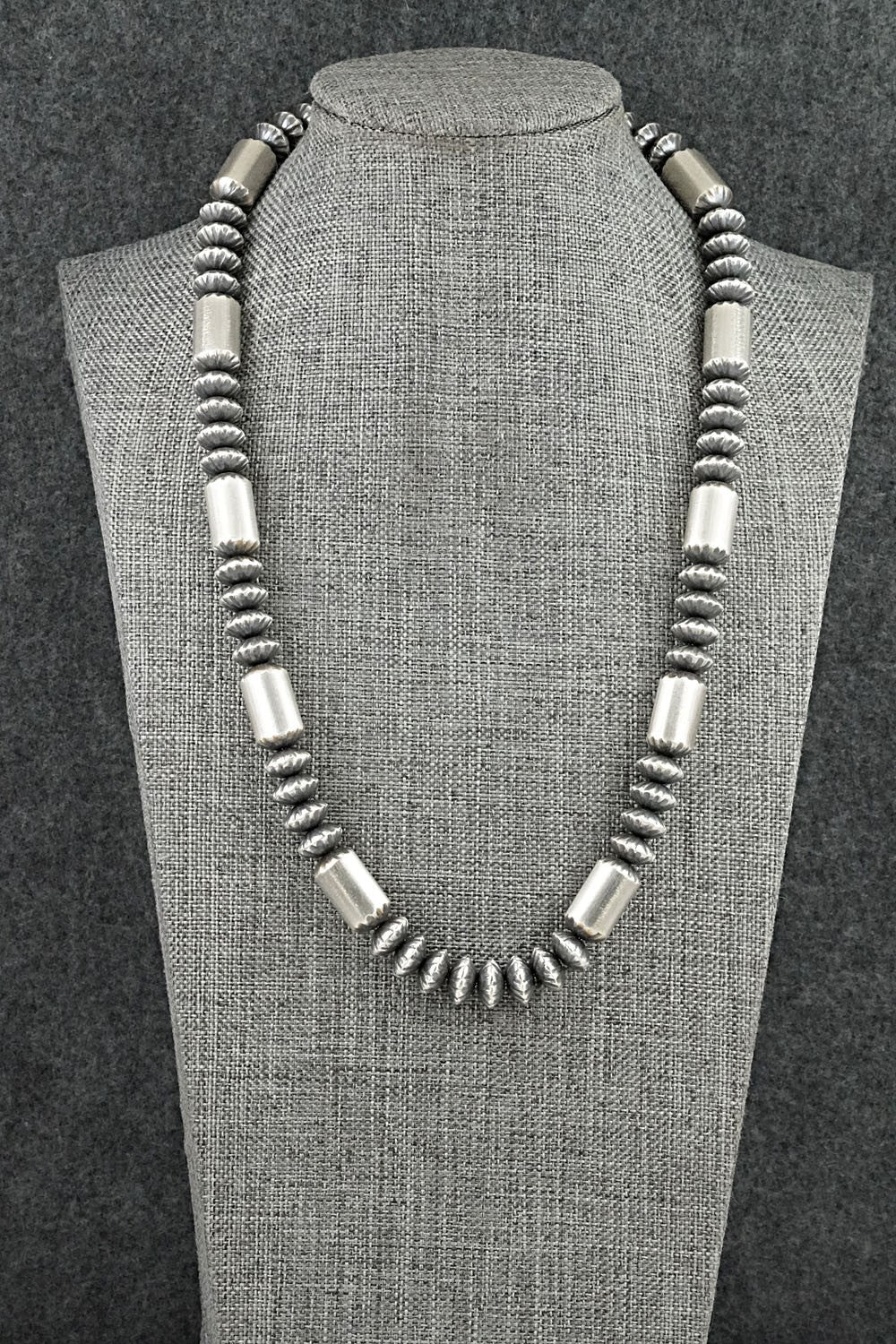 Sterling Silver Navajo Pearl Necklace 20" - Tonisha Haley