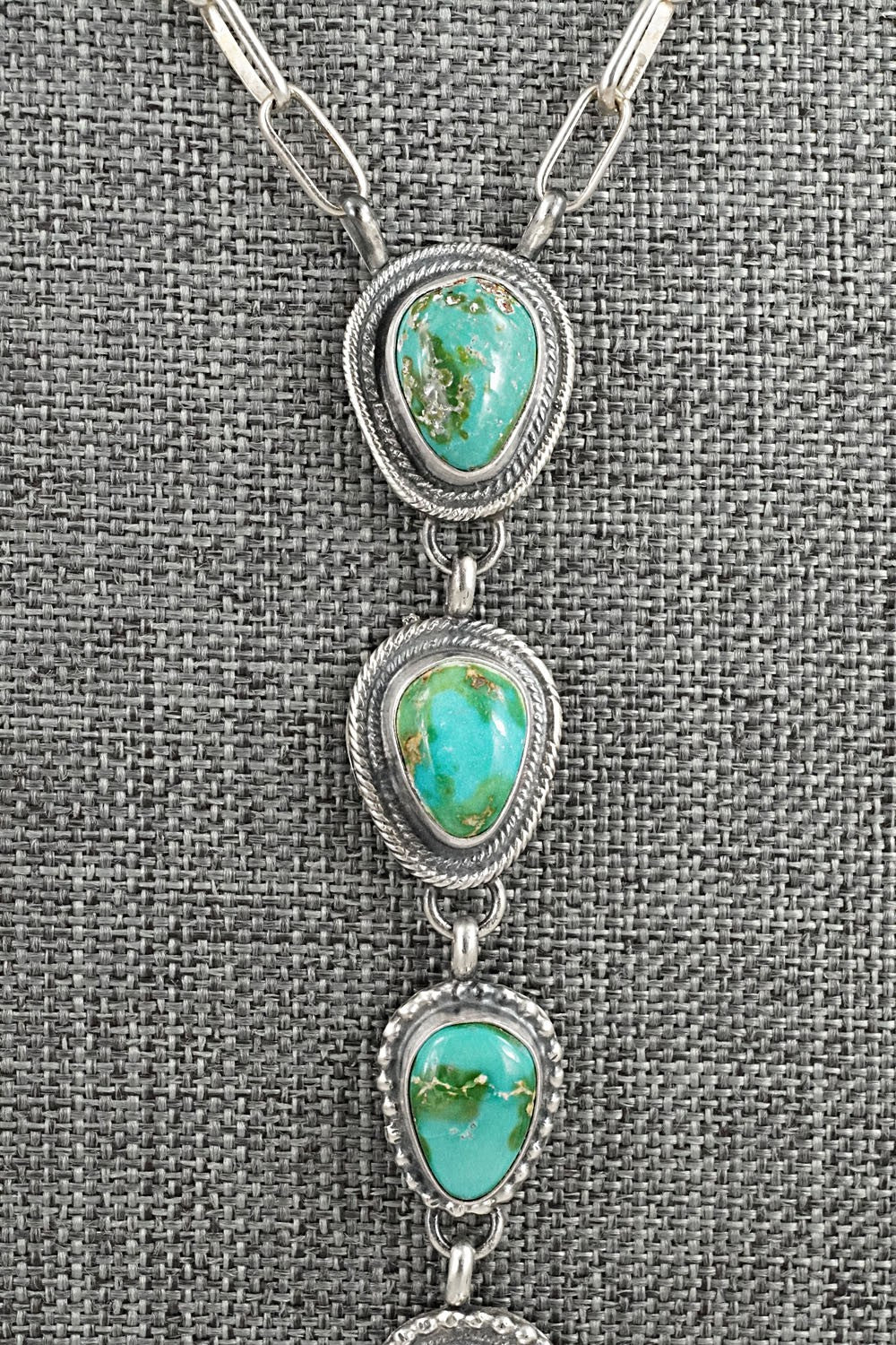Turquoise & Sterling Silver Necklace - Bobby Johnson