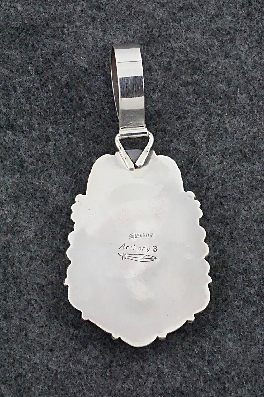 Turquoise & Sterling Silver Pendant - Anthony Brown