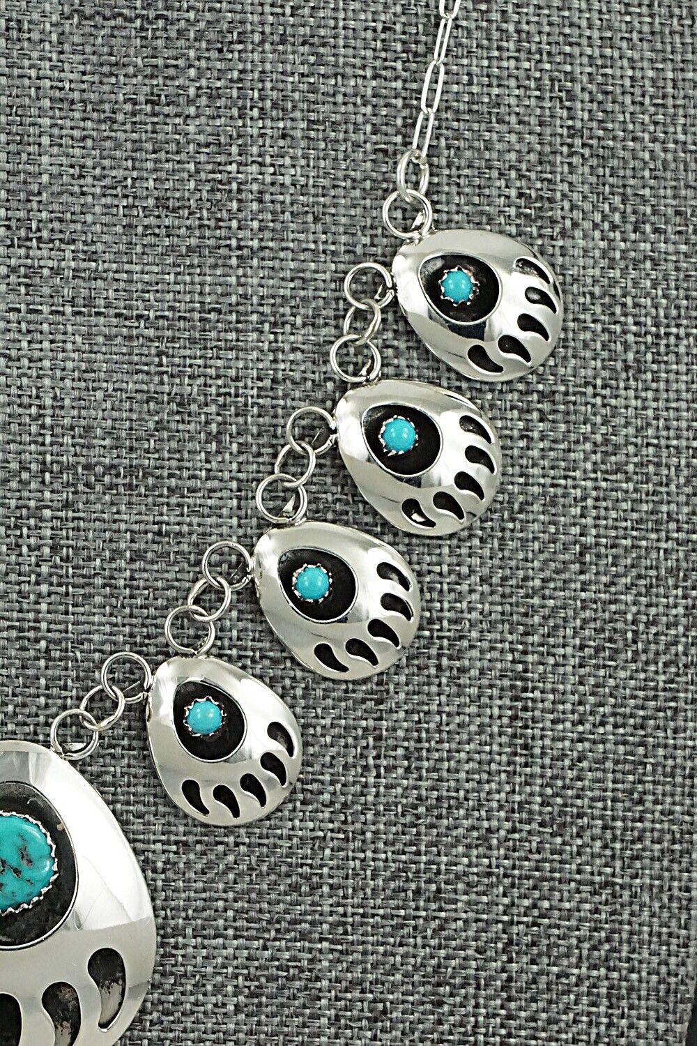 Turquoise & Sterling Silver Necklace - Leroy Parker