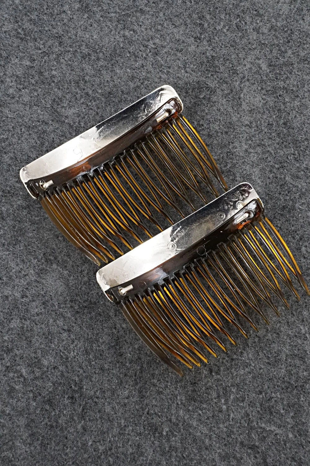 Turquoise & Sterling Silver Hair Combs - Joann Silver