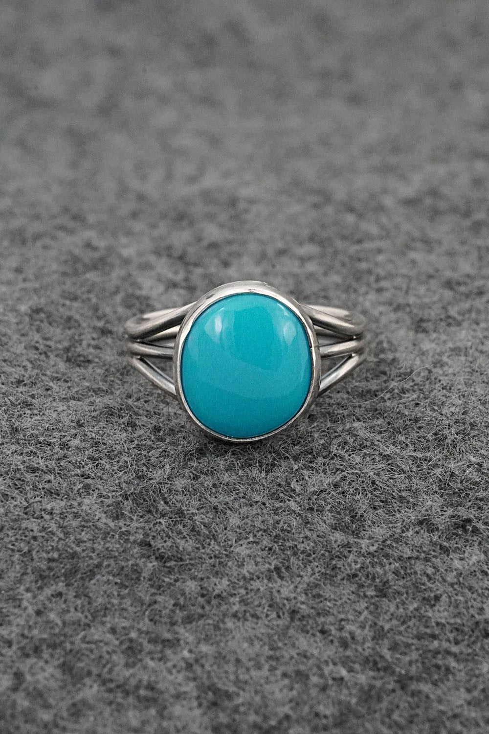 Turquoise & Sterling Silver Ring - Rena Begay - Size 7