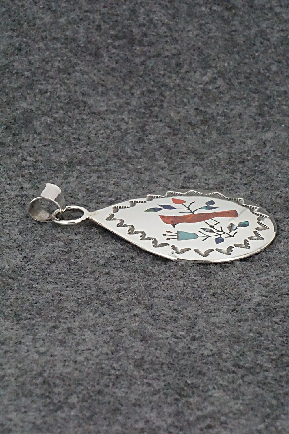 Multi Stone & Sterling Silver Pendant - Raymond Boyd