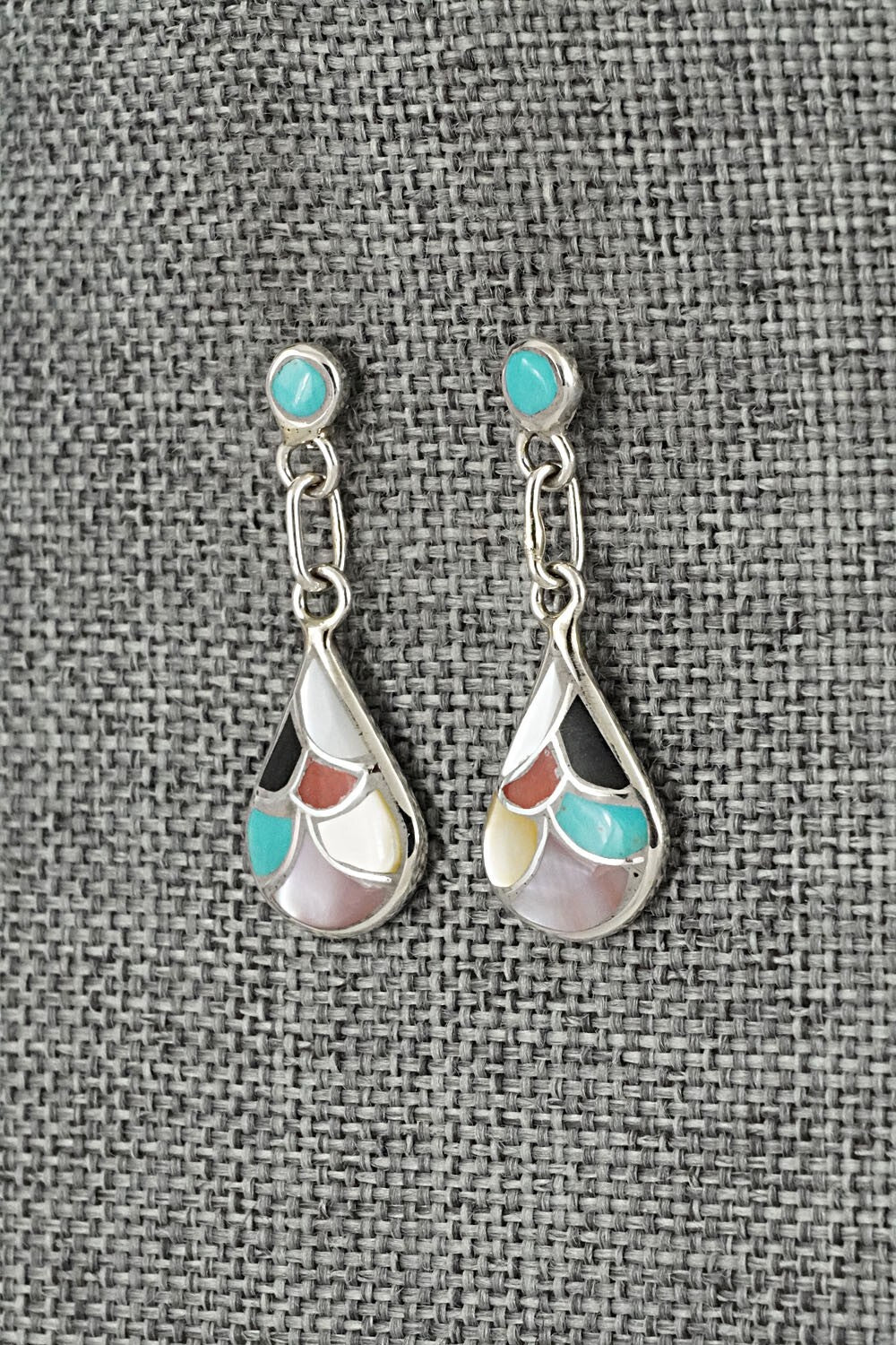 Multi-Stone & Sterling Silver Earrings - Orena Leekya