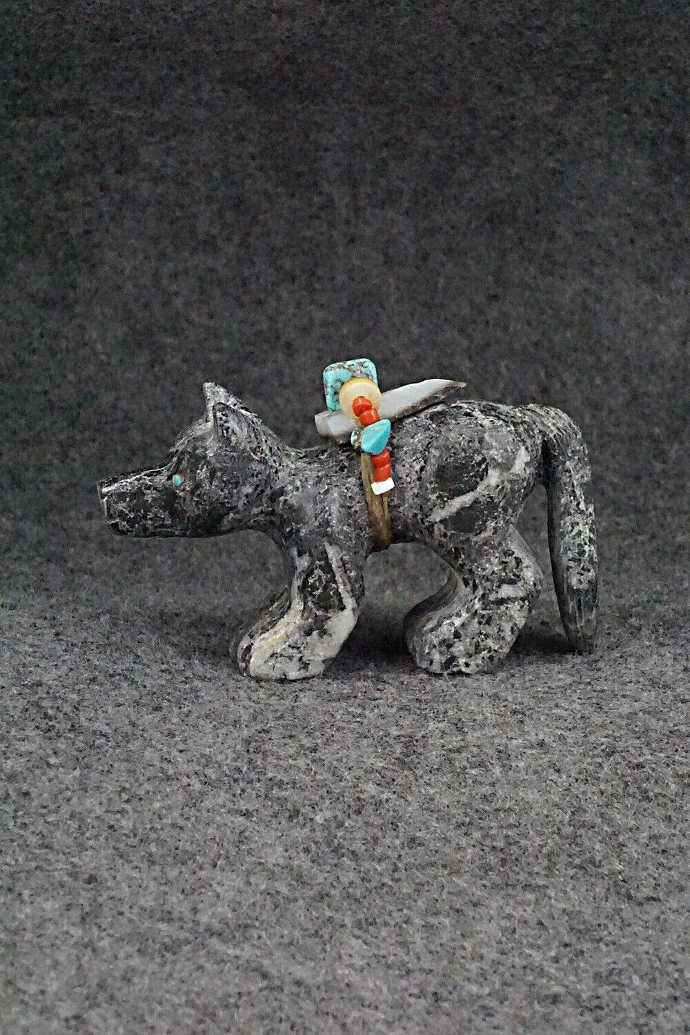 Wolf Zuni Fetish Carving - Douglas Martza