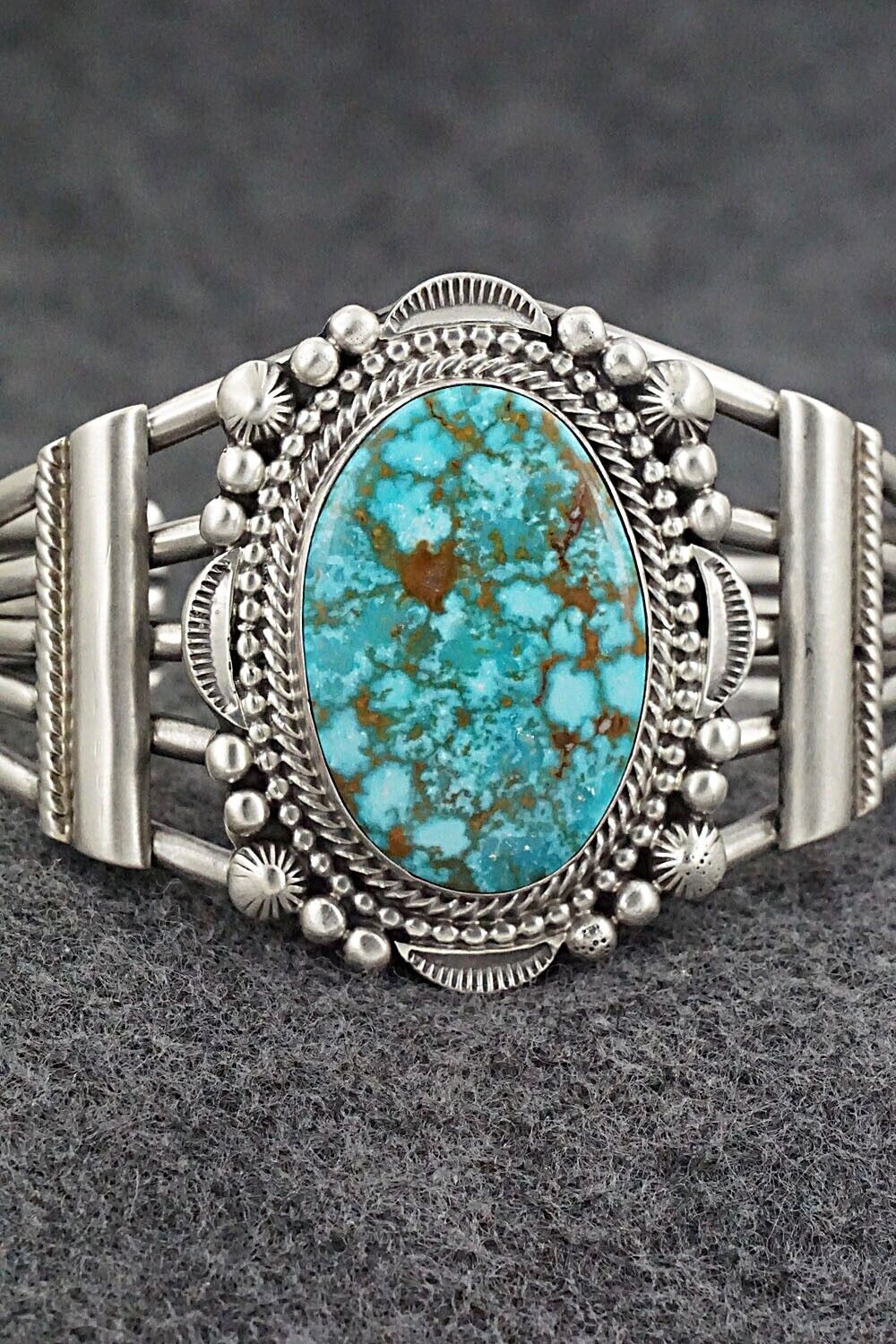 Turquoise & Sterling Silver Bracelet - Tom Lewis