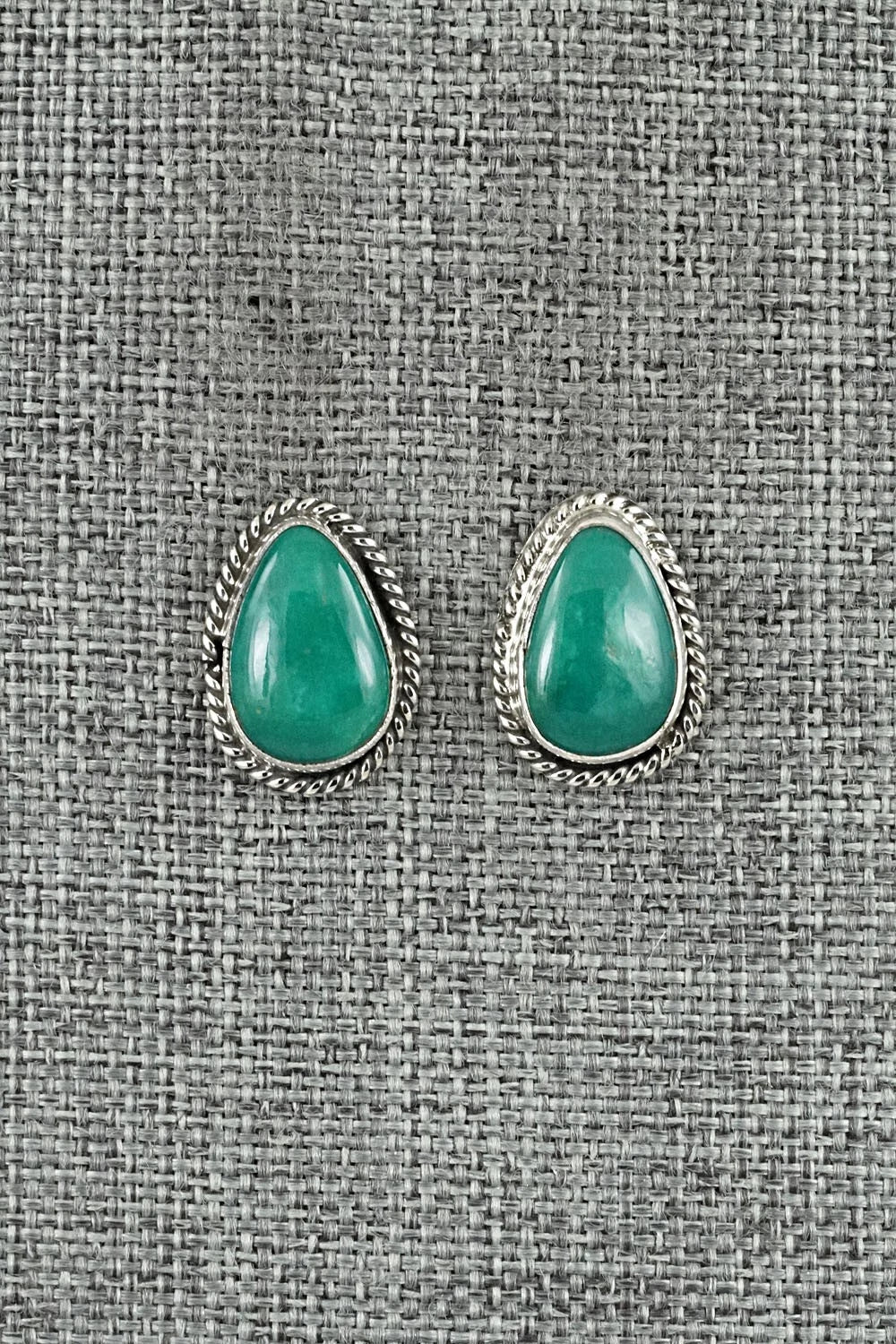 Turquoise & Sterling Silver Earrings - Rosemary Saunders