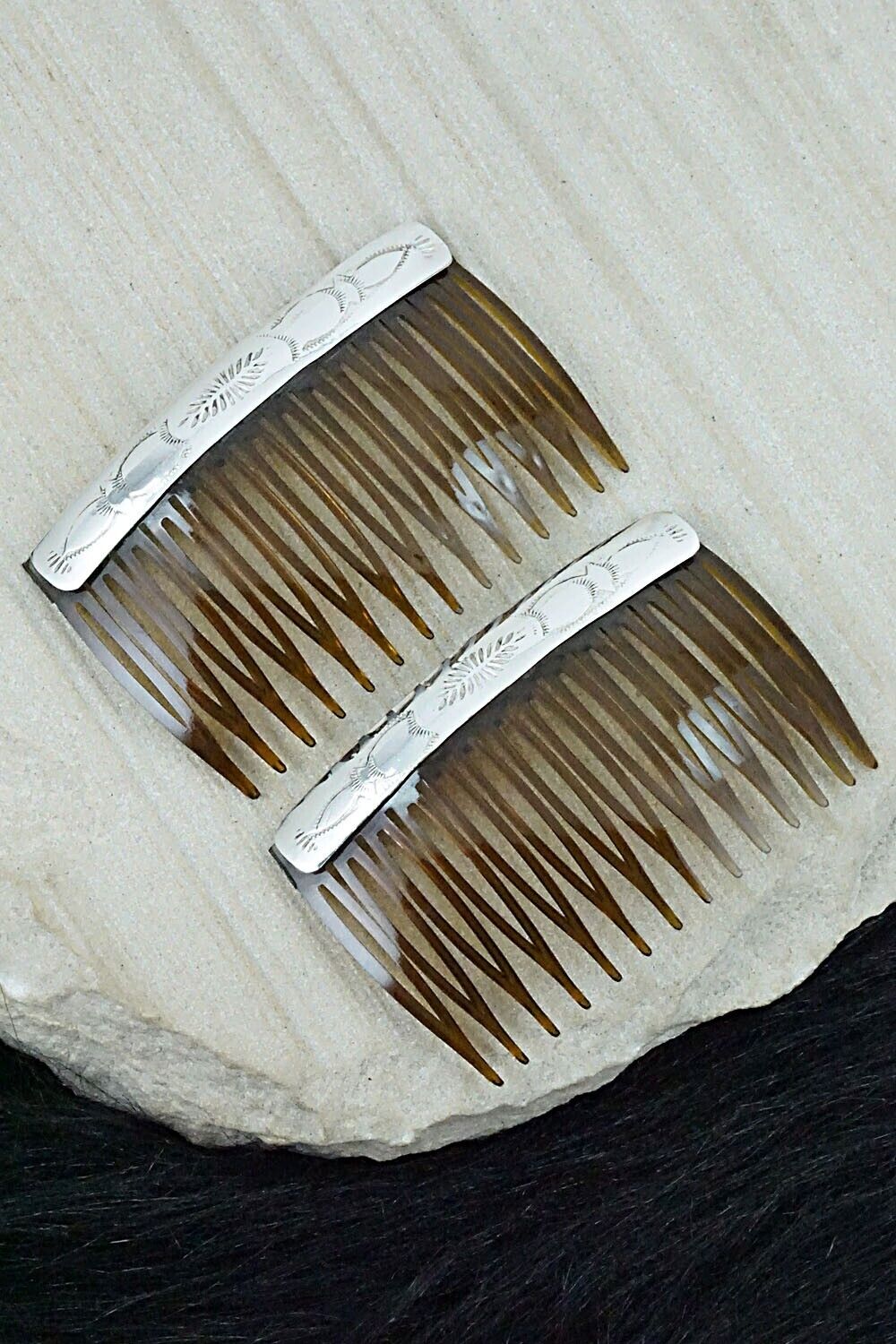 Sterling Silver Hair Combs - Randall Dalgai