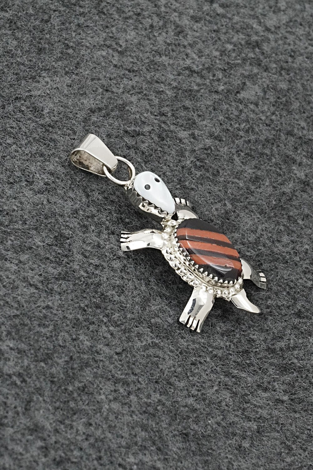 Multi-Stone & Sterling Silver Inlay Pendant - Wayne Haloo