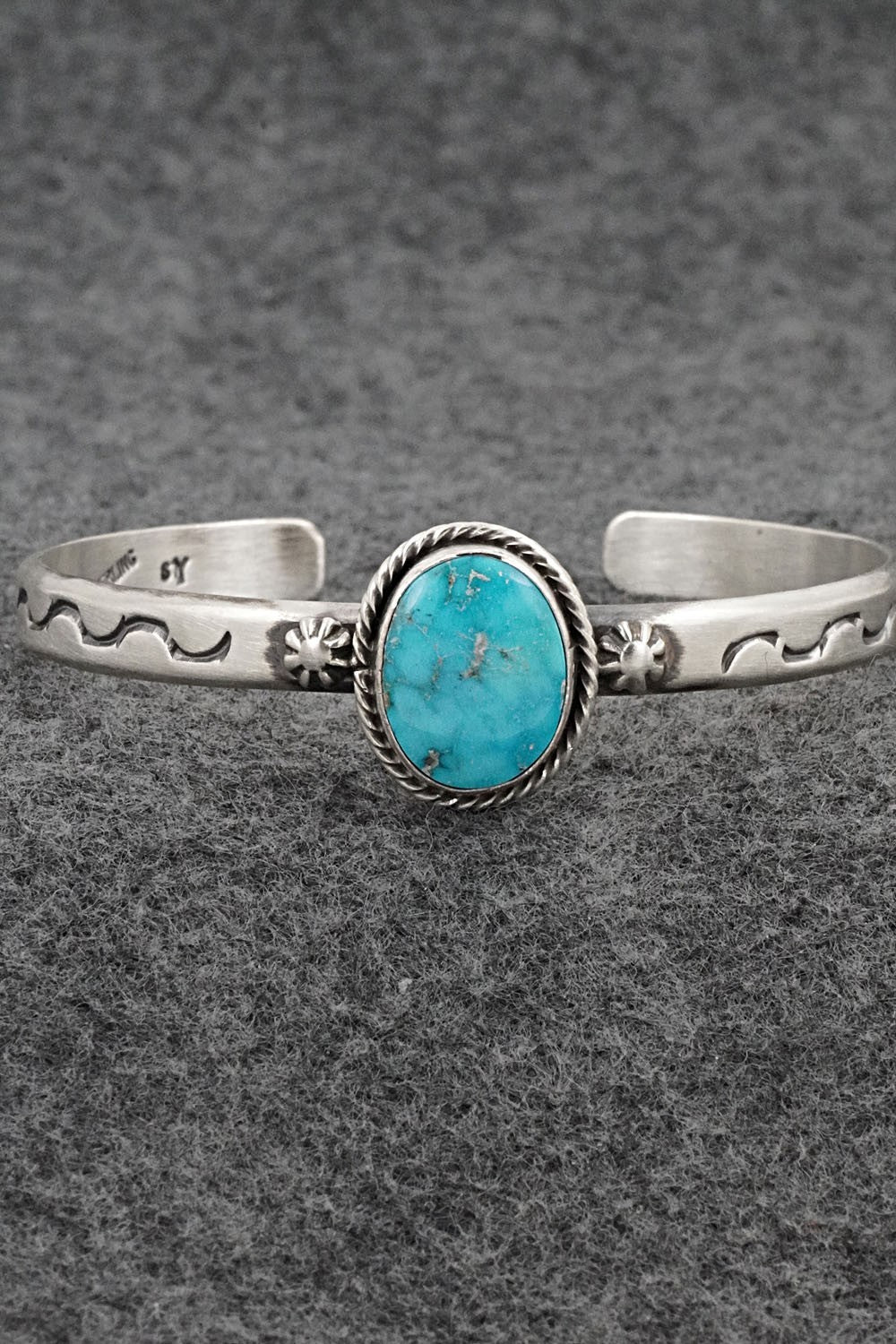 Turquoise & Sterling Silver Bracelet - Samuel Yellowhair