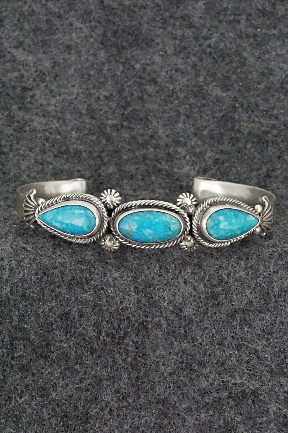 Turquoise & Sterling Silver Bracelet - Bobby Platero