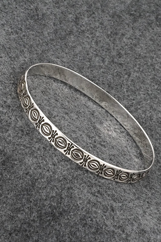 Sterling Silver Bangle Bracelet - Roland Dixson