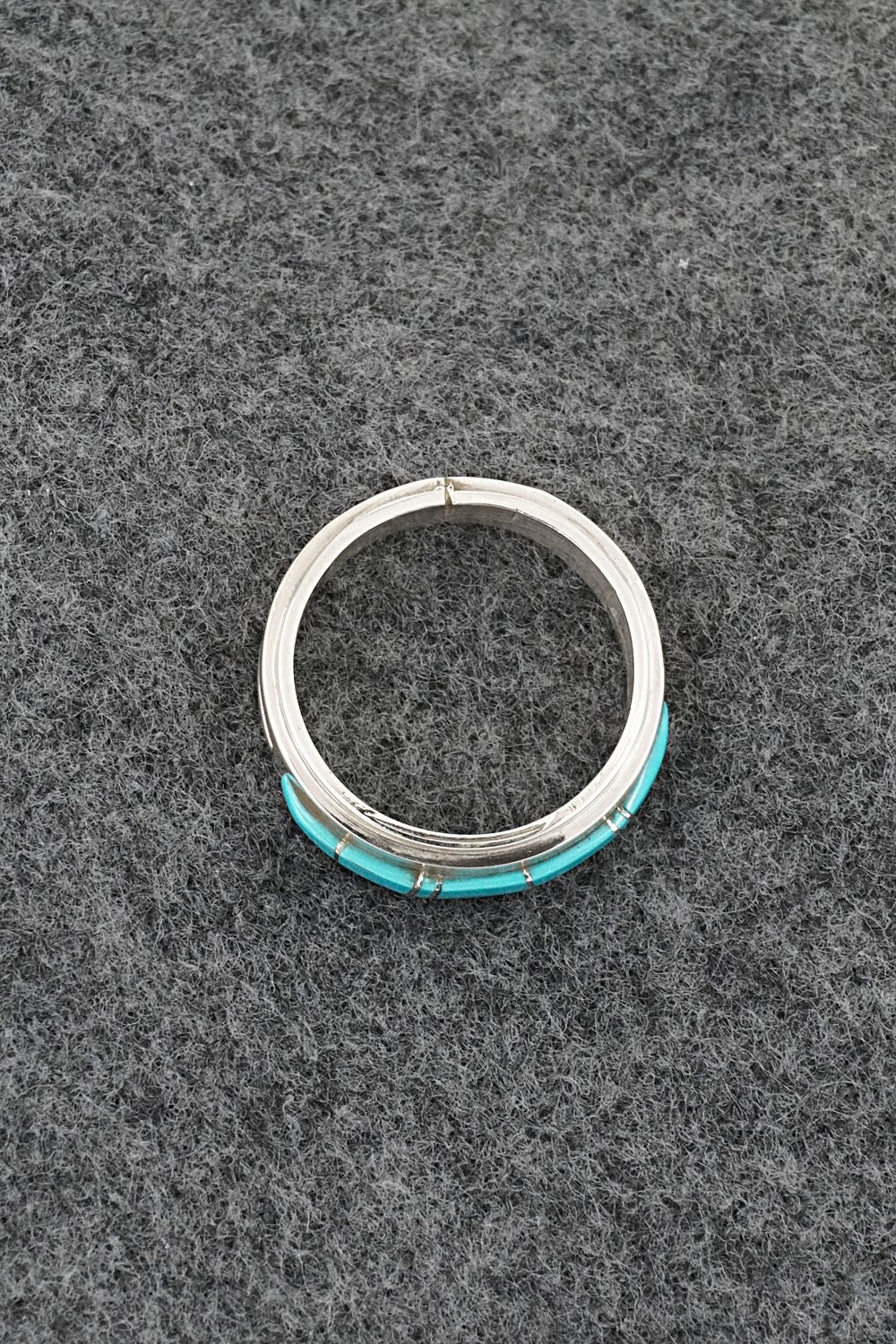 Turquoise & Sterling Silver Ring - Wilbert Muskett Jr. - Size 7.5