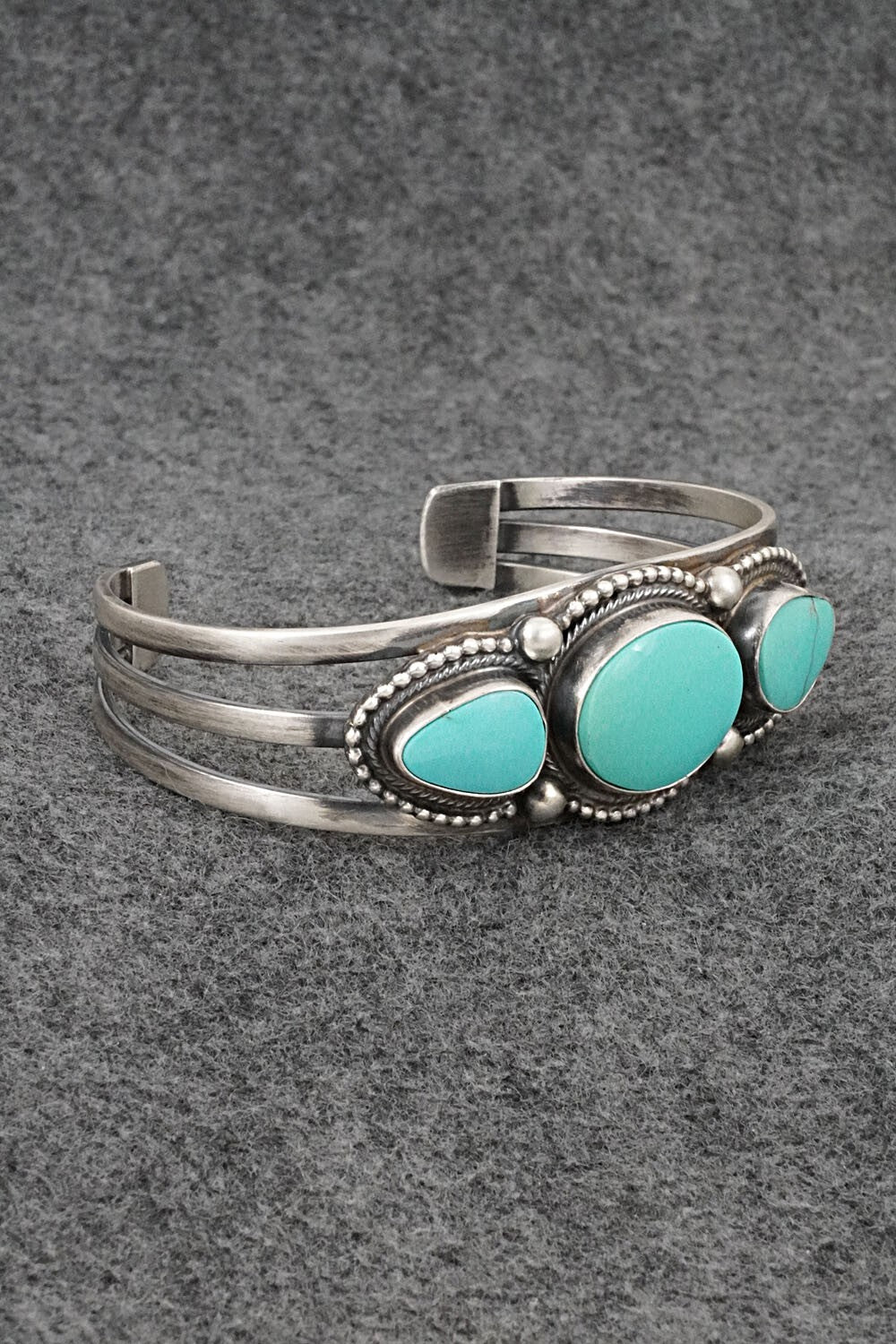 Turquoise & Sterling Silver Bracelet - Kathleen Chavez