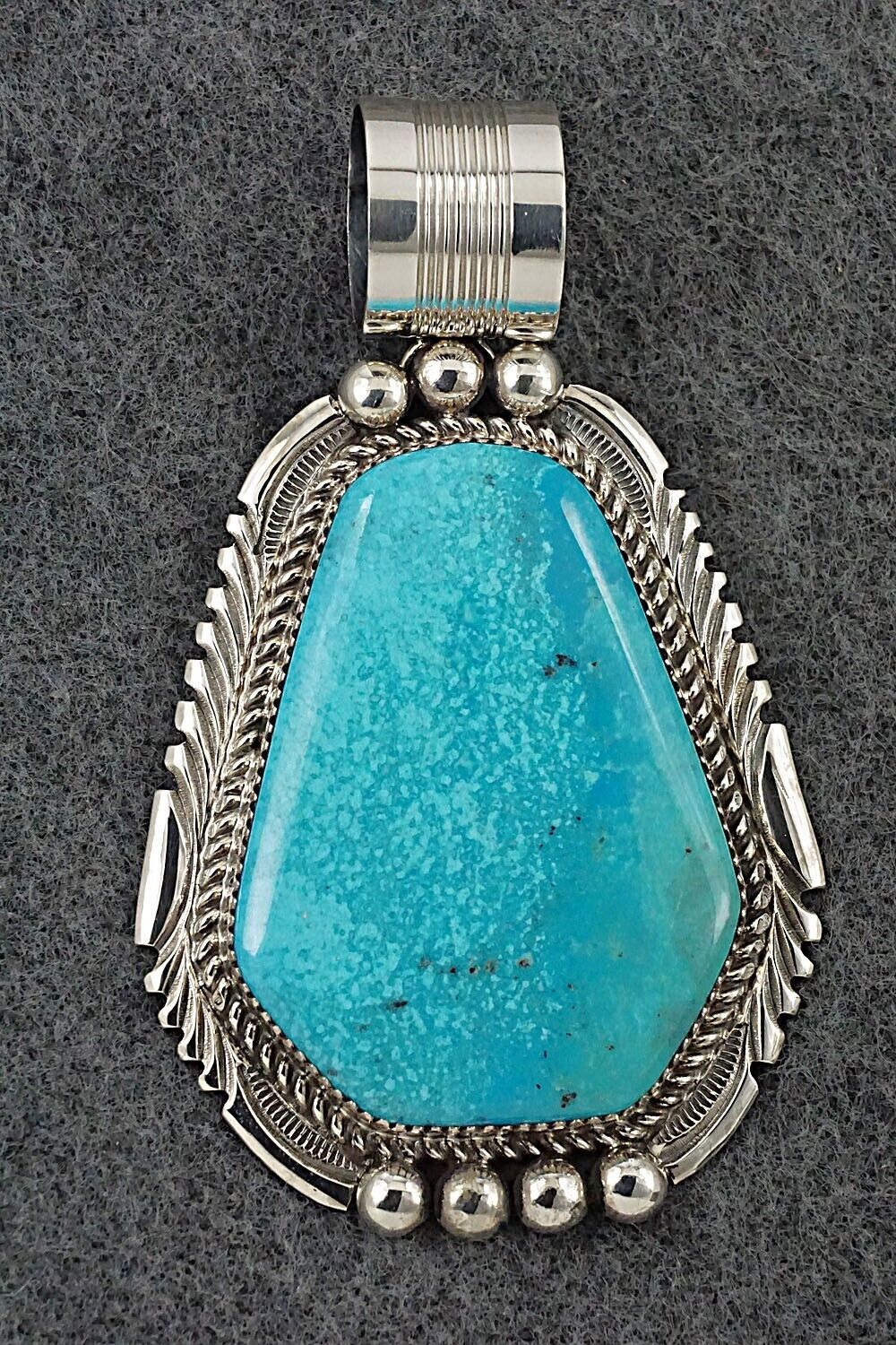 Turquoise & Sterling Silver Pendant - Garrison Boyd