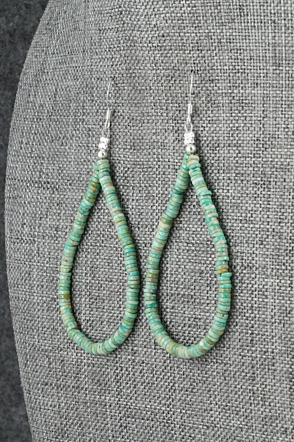 Turquoise & Sterling Silver Earrings - Doreen Jake