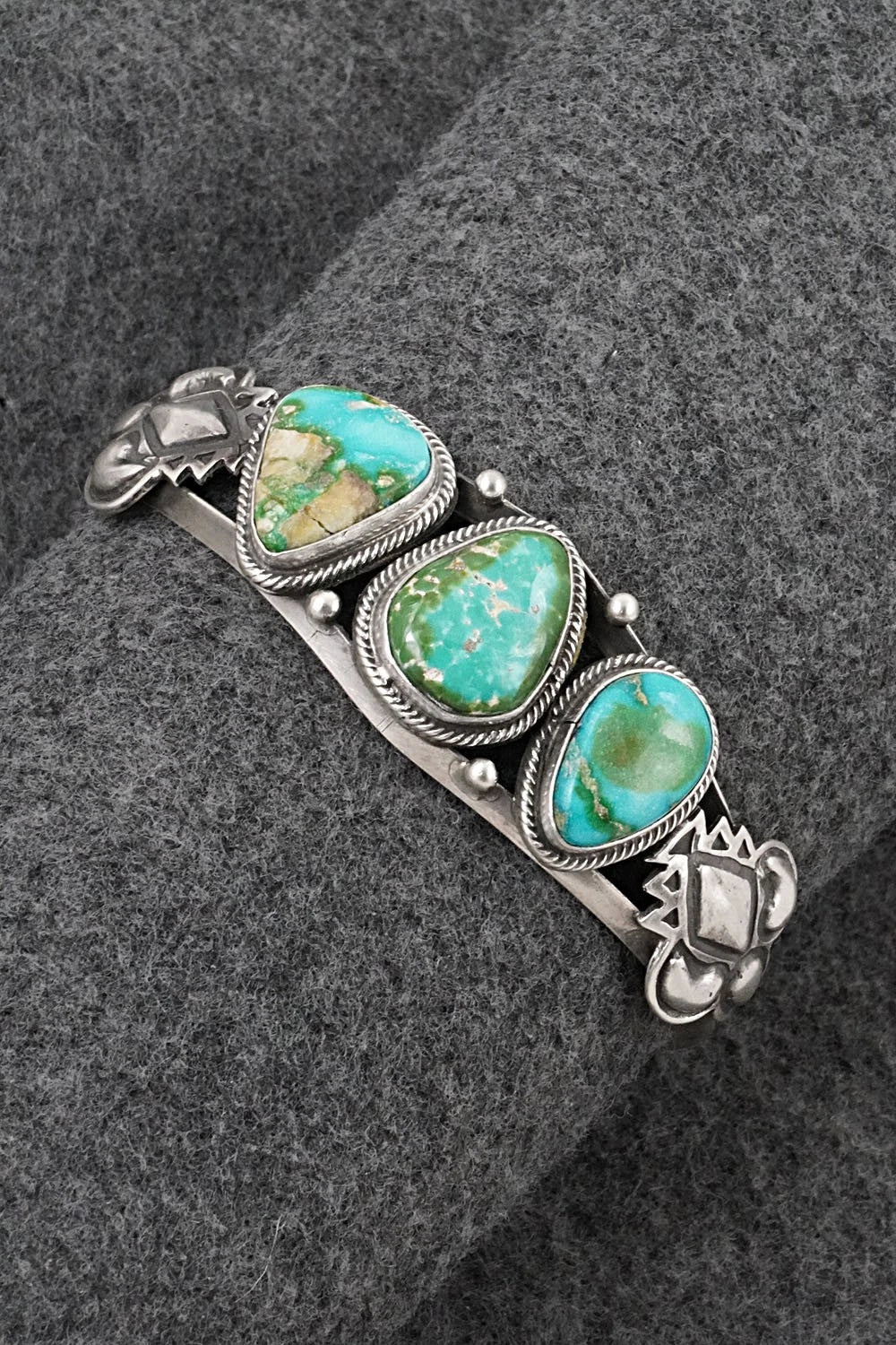 Turquoise & Sterling Silver Bracelet - Sharon McCarthy