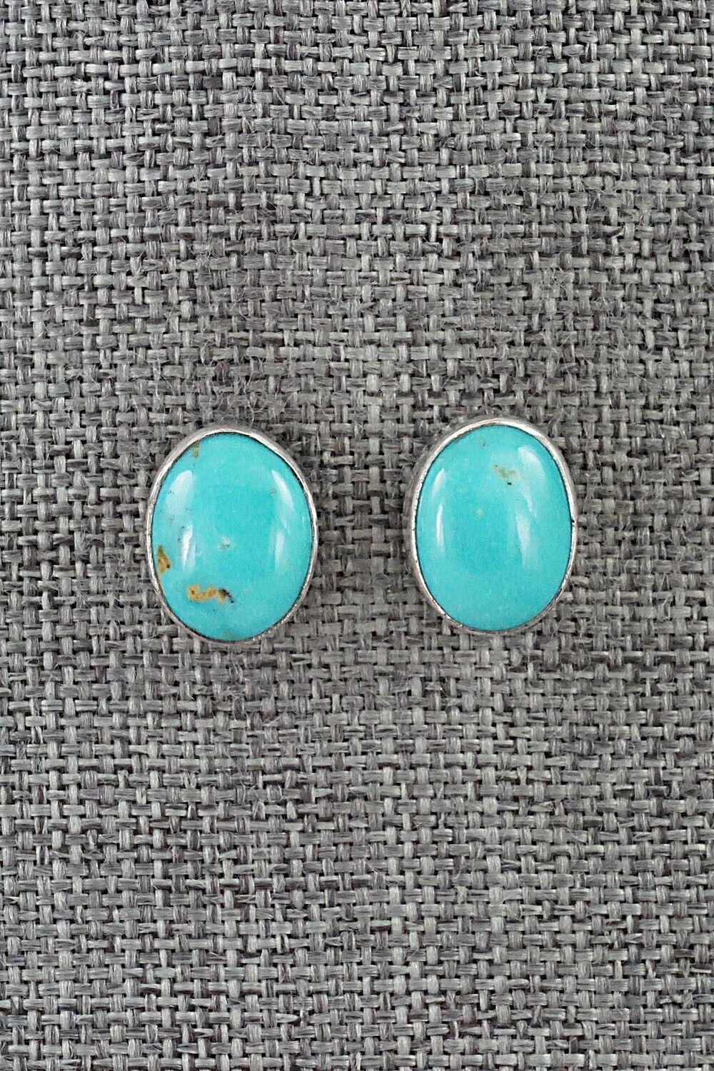 Turquoise & Sterling Silver Earrings - Marco Begaye
