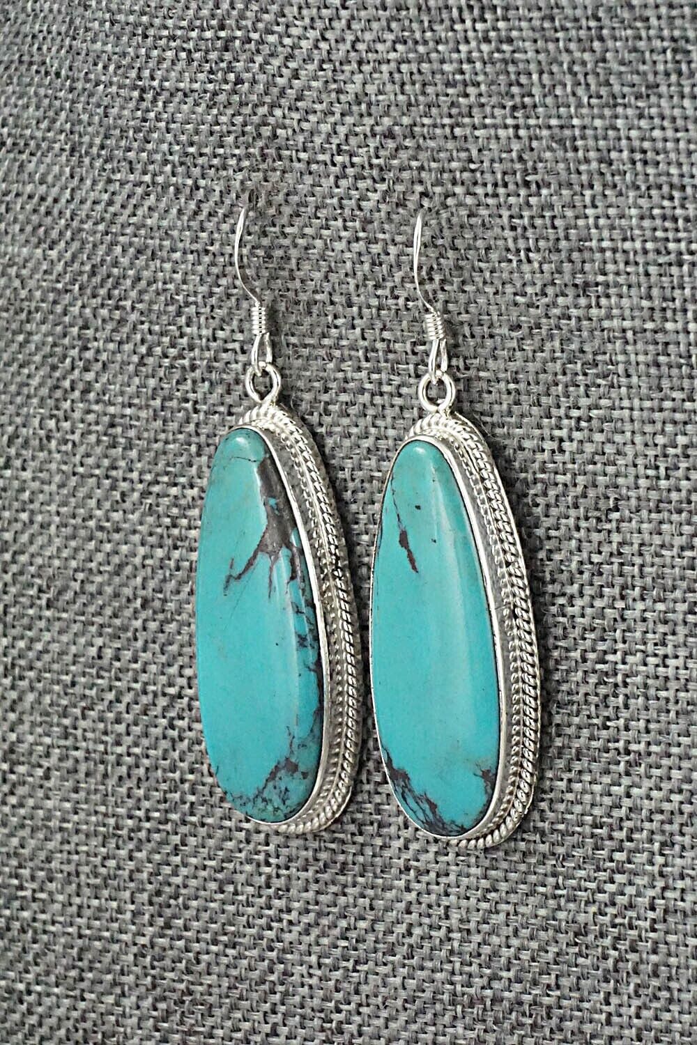 Turquoise & Sterling Silver Earrings - Sharon McCarthy
