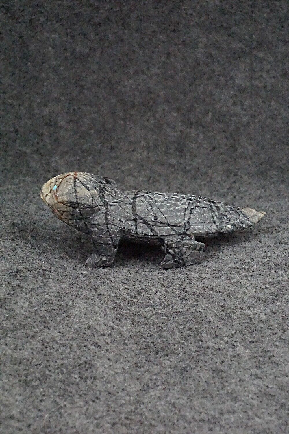 Horned Toad Zuni Fetish Carving - Lindsey Cheama