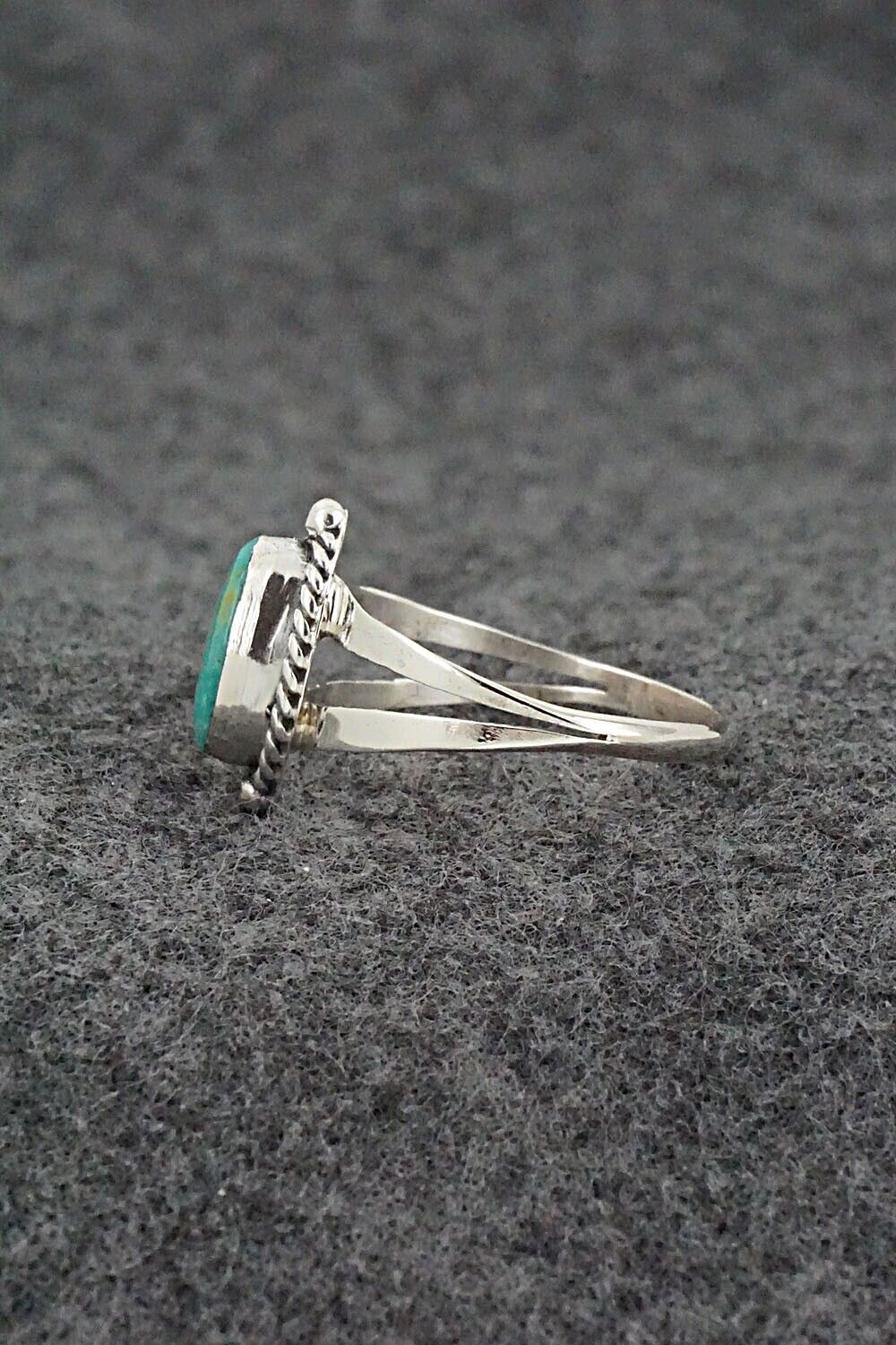 Turquoise & Sterling Silver Ring - Alice Rose Saunders - Size 9