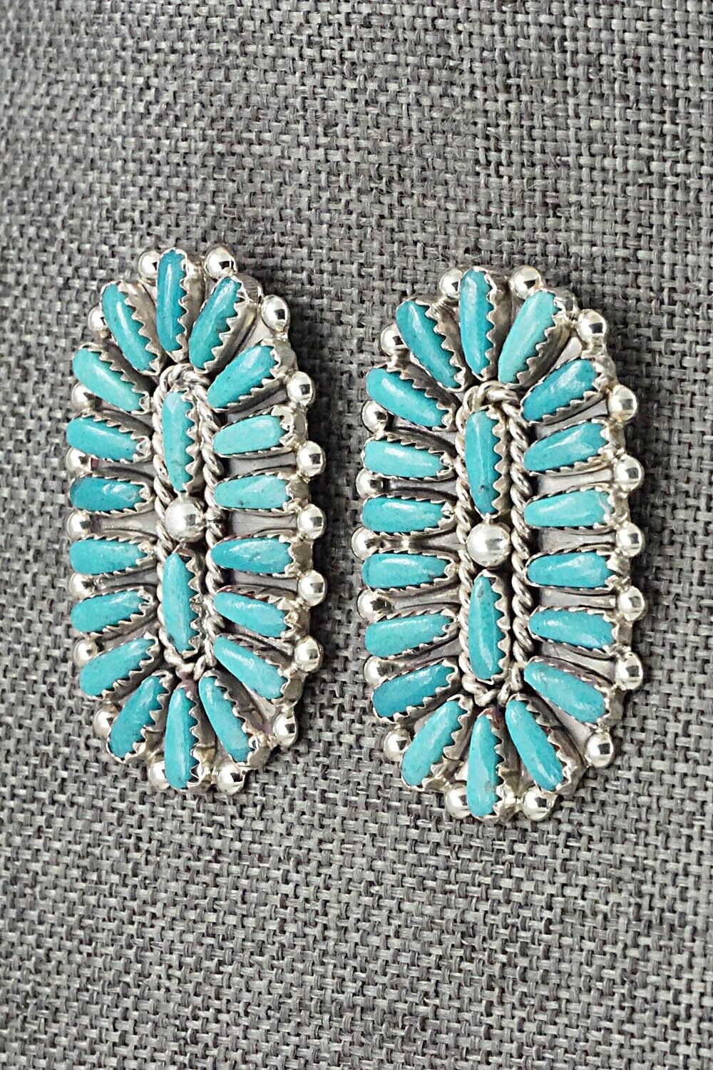 Turquoise & Sterling Silver Earrings - Philena Byjoe