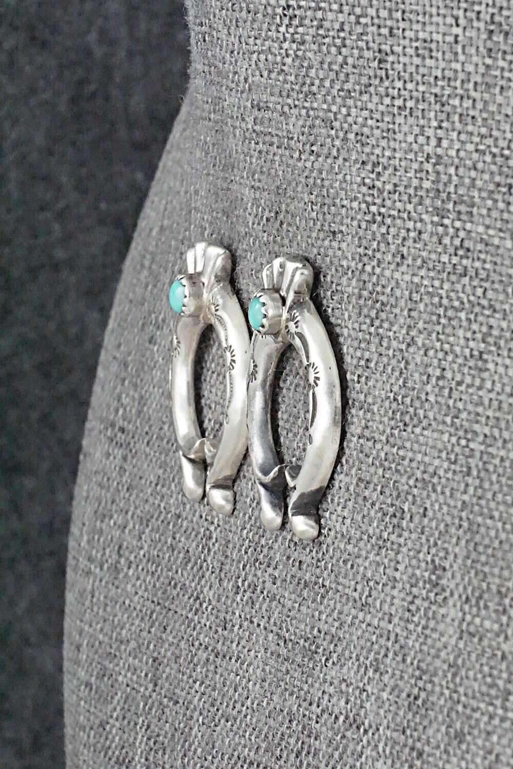 Turquoise & Sterling Silver Earrings - Paige Gordon