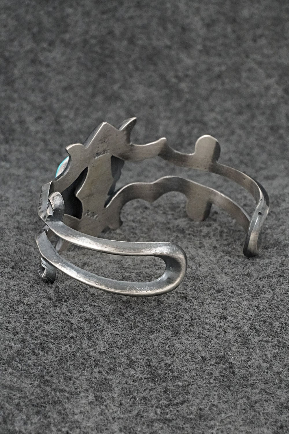 Turquoise & Sterling Silver Bracelet - Harrison Bitsue